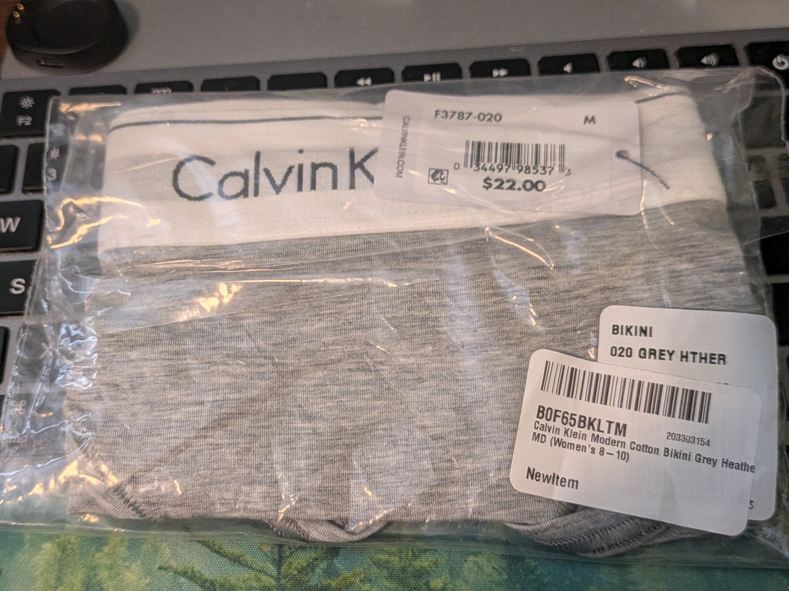 3 Pairs  - Calvin Klein Women\'s Modern Cotton Bikini Underwear Size 8-10