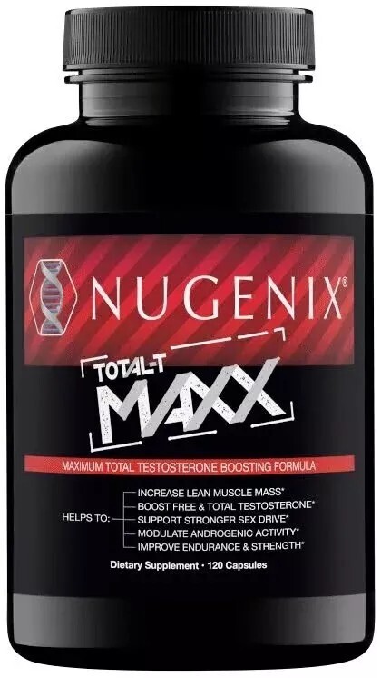 Nugenix Total-T Maxx - Maximum Total Testosterone Booster for Men, 120 EXP 2027