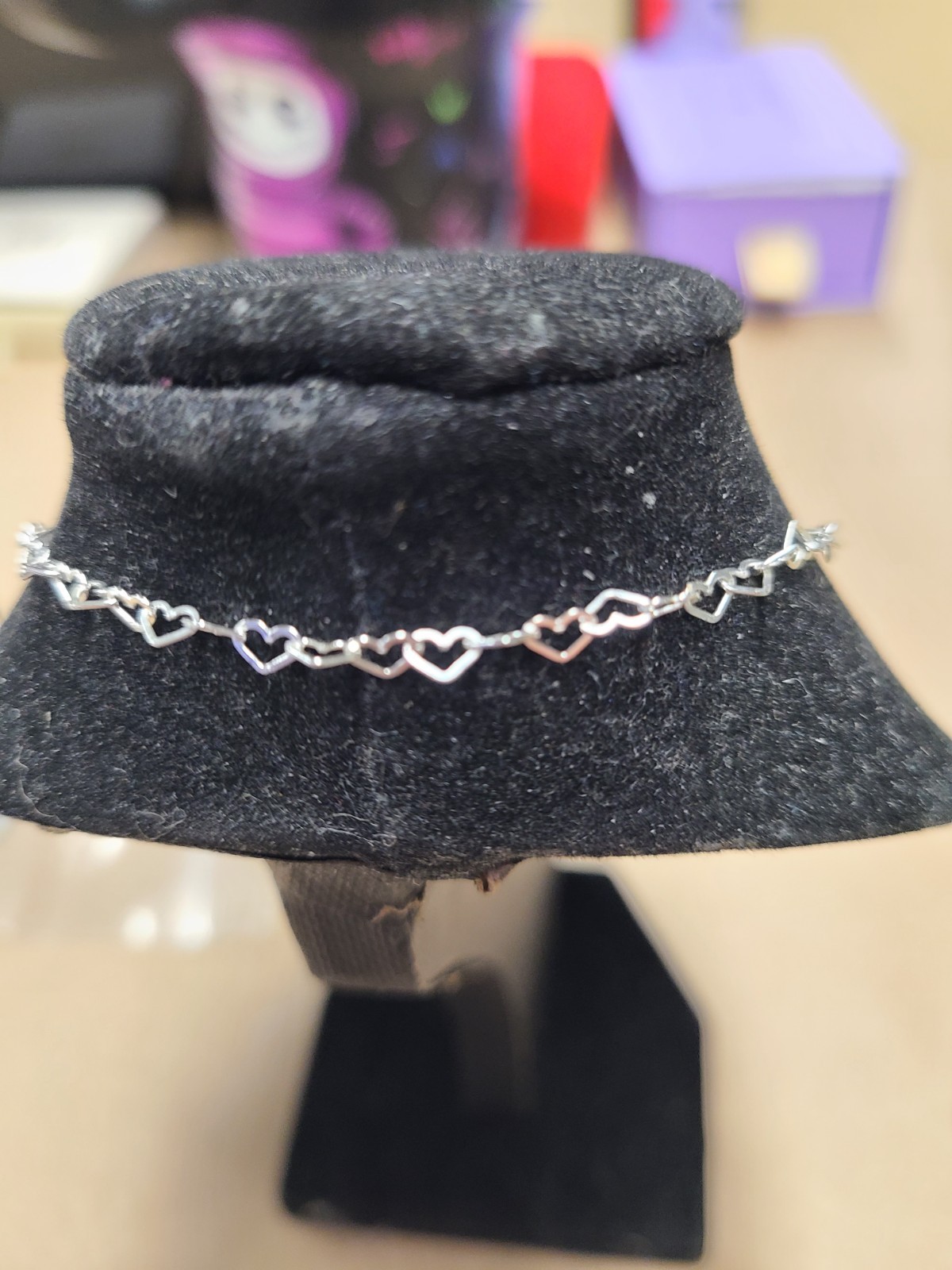 Giani Bernini Sterling Silver Heart Chain Ankle Bracelet 10\