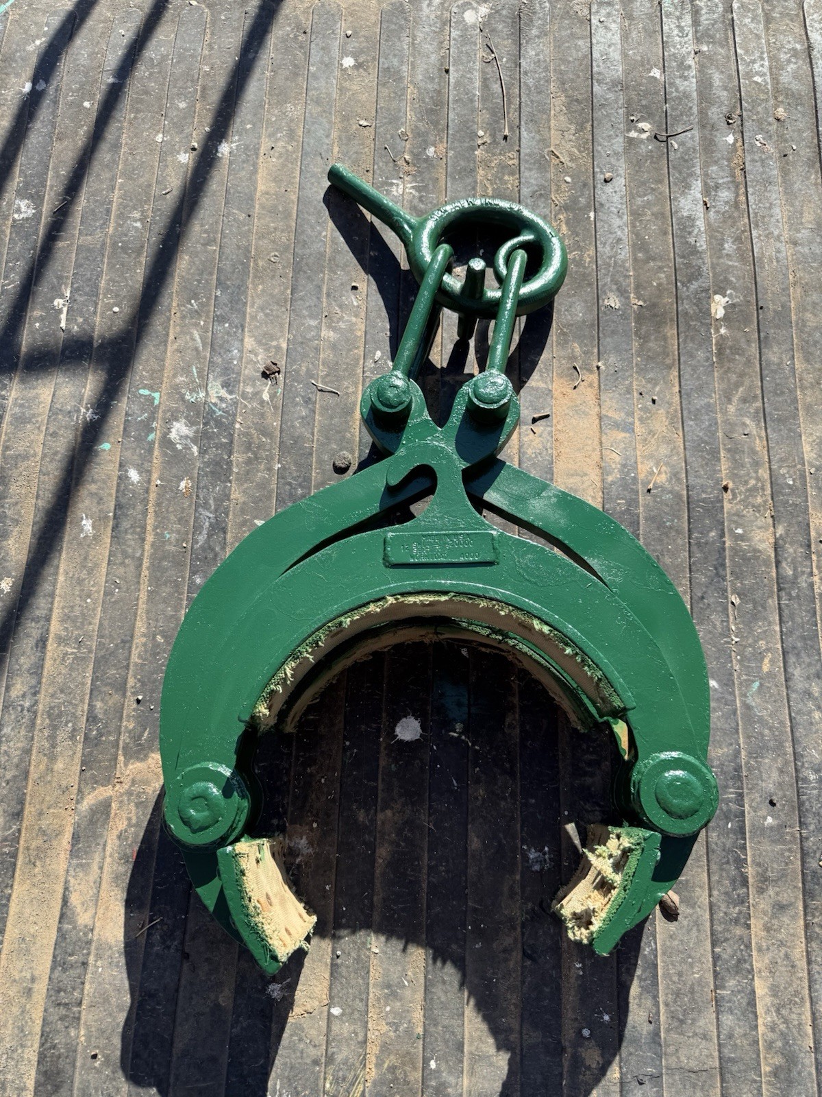 12” Twelve Inch Pipe Lifting Carrying Tong Tongs Clamp