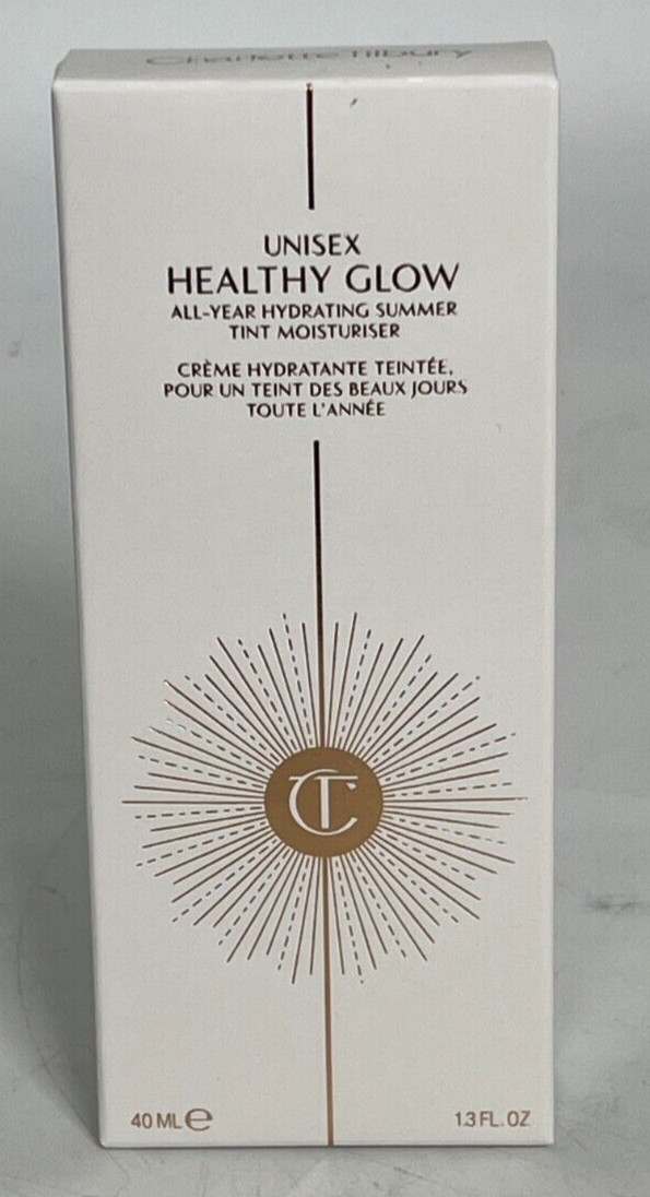 NEW Charlotte Tilbury Healthy Glow Hydrating Summer Tint Moisturizer 1.3 oz. 12m