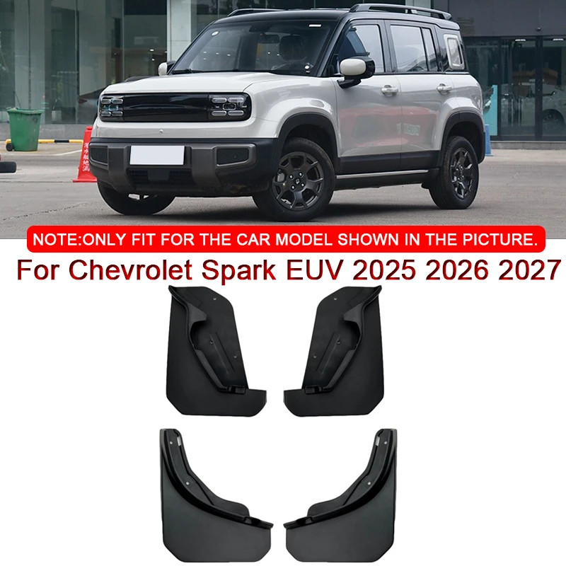 For Chevrolet Spark EUV 2025-27 ABS Car Mud Flaps Splash Guard Mudguards Fender For Chevrolet Spark EUV 2025-27 ABS Car Mud Flaps Splash Guard Mudguards Fender