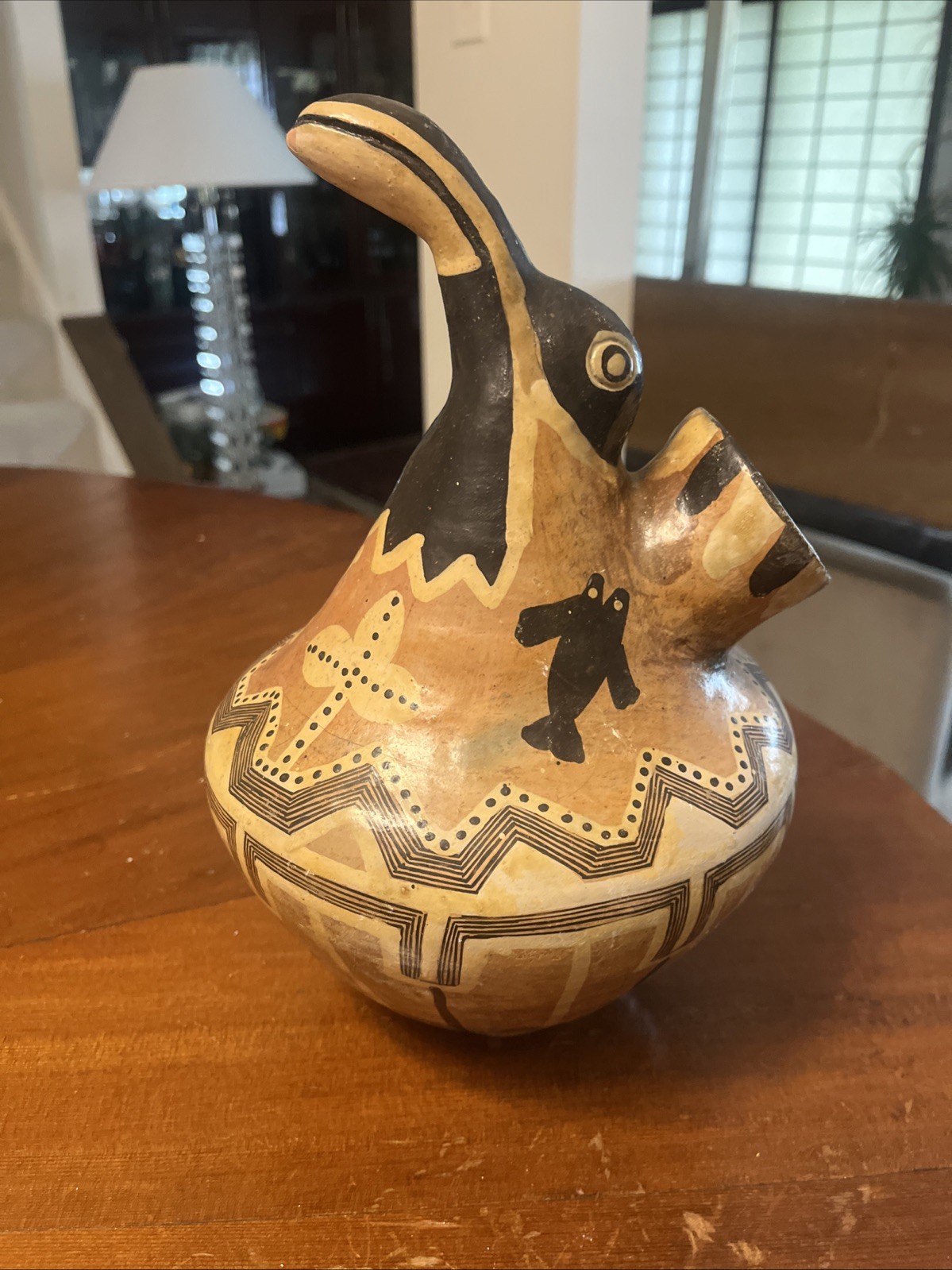 Vintage Cochiti pueblo Bird Red Clay effigy pitcher Vase Vessel Vintage Cochiti pueblo Bird Red Clay effigy pitcher Vase Vessel