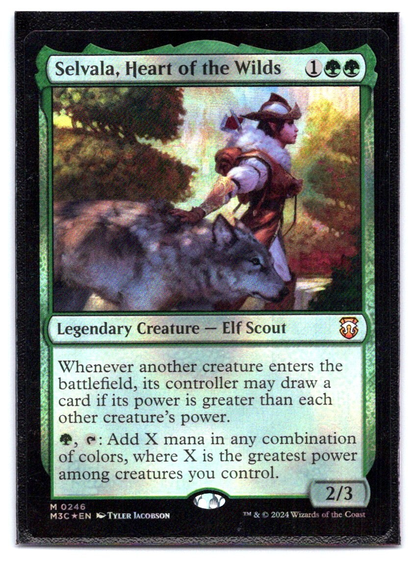 Selvala, Heart of the Wilds Ripple Foil #246 Commander Modern Horizons 3 Magic