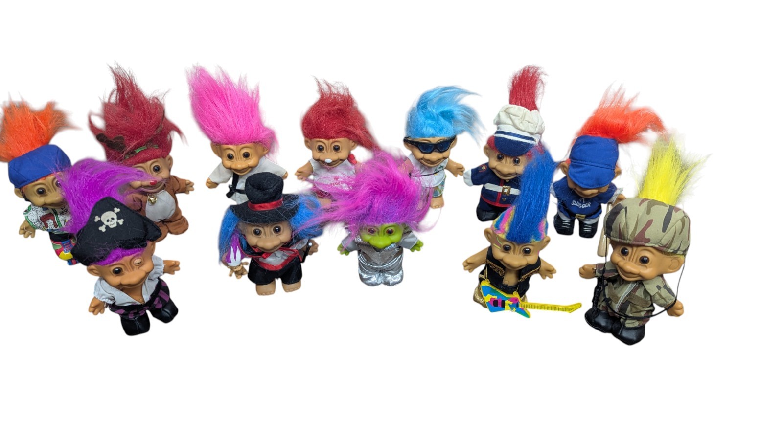 Vintage Russ Berrie Trolls Doll Collection Lot of 12 & Accessories Excellent K Vintage Russ Berrie Trolls Doll Collection Lot of 12 & Accessories Excellent K