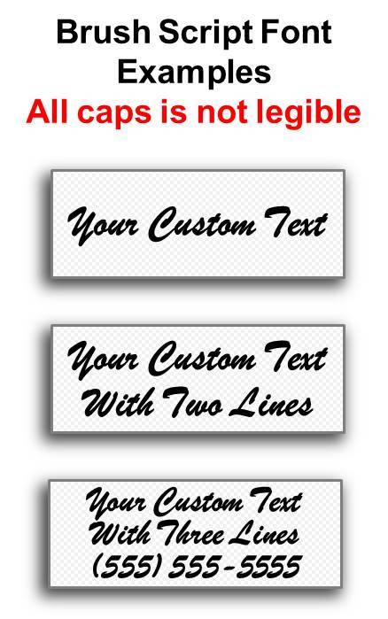 100 Personalized Pre-Cut Iron On Clothing Name Labels w/ Font Choice