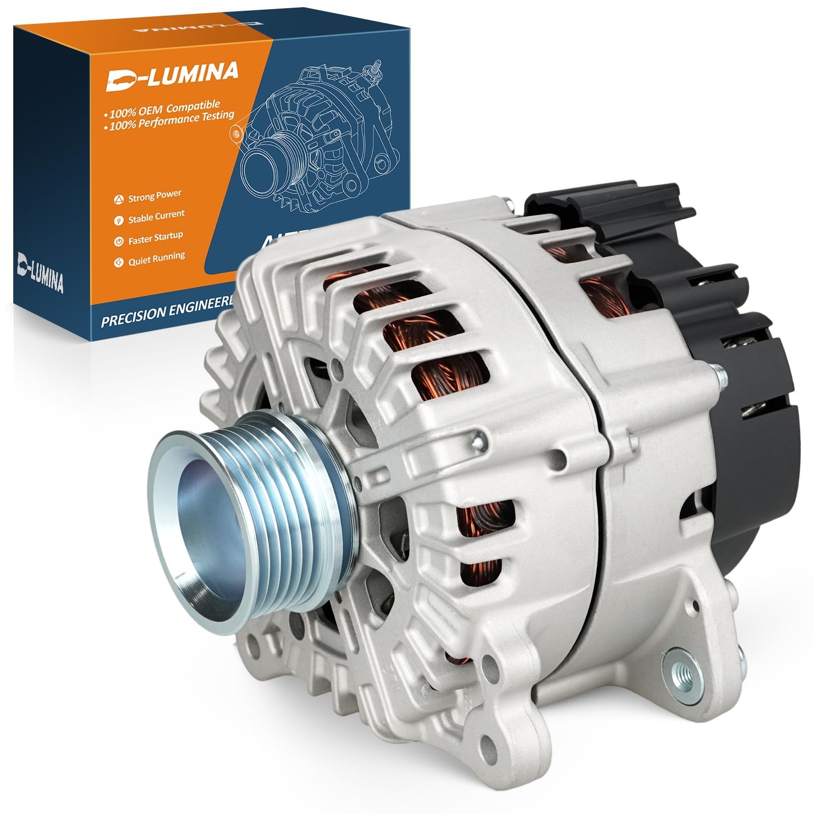 Alternator 12V 220Amp Compatible with Audi Q7 2013 2014 2015 V6 3.0L GAS Supe...