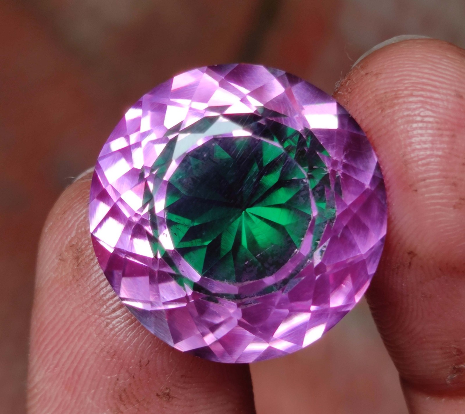 35.50 Ct Certified LooseGemstone Beautiful Round Cut Natural Pitambari Sapphire