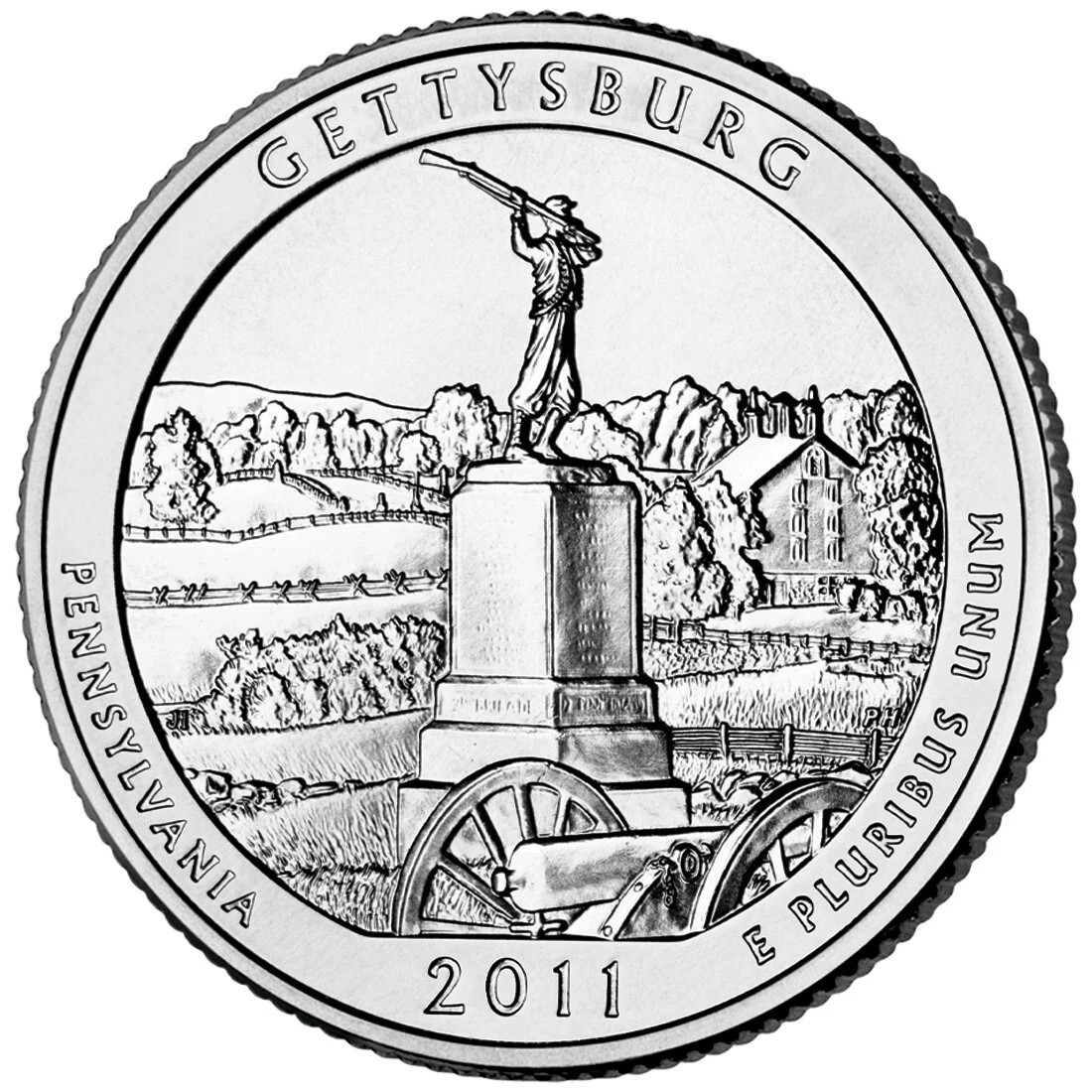 2011 D Gettysburg National Military Park - Brilliant Uncirculated - ATB