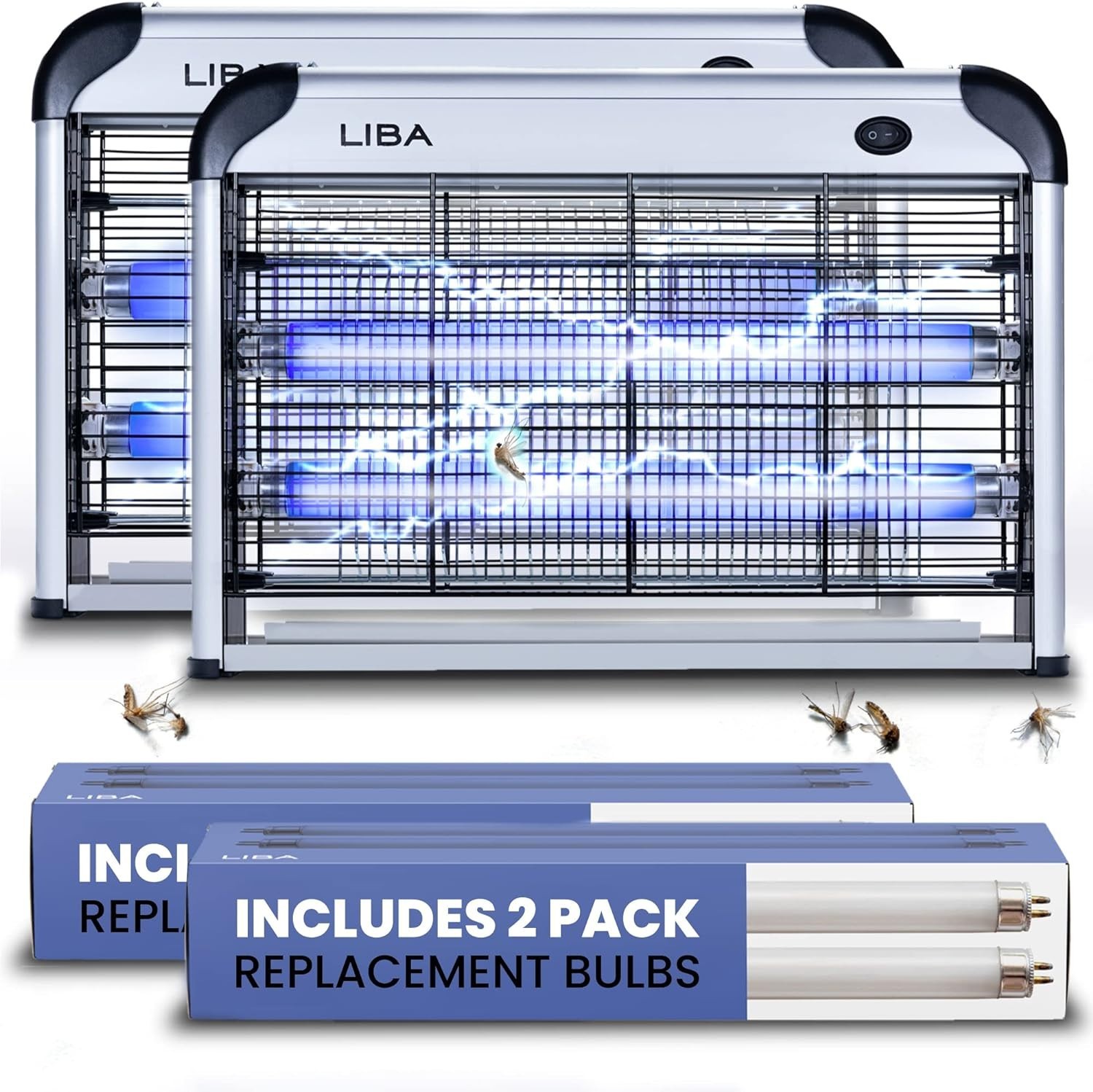 B Insect Bug Replacement Extra Killer (2-Pack) Indoor Zapper Electric - (4) Liba
