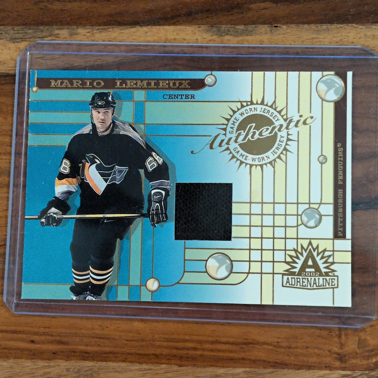 Pacific 2001-02 Adrenaline Game-Worn Jerseys MEM Mario Lemieux Penguins #38 Pacific 2001-02 Adrenaline Game-Worn Jerseys MEM Mario Lemieux Penguins #38