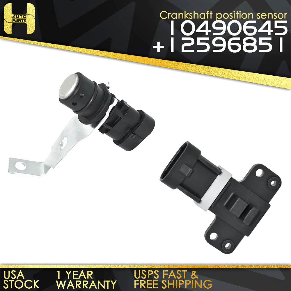 2x Cam/Crankshaft Position Sensor 10490645+12596851 fit 1999-2006 Chevrolet GMC