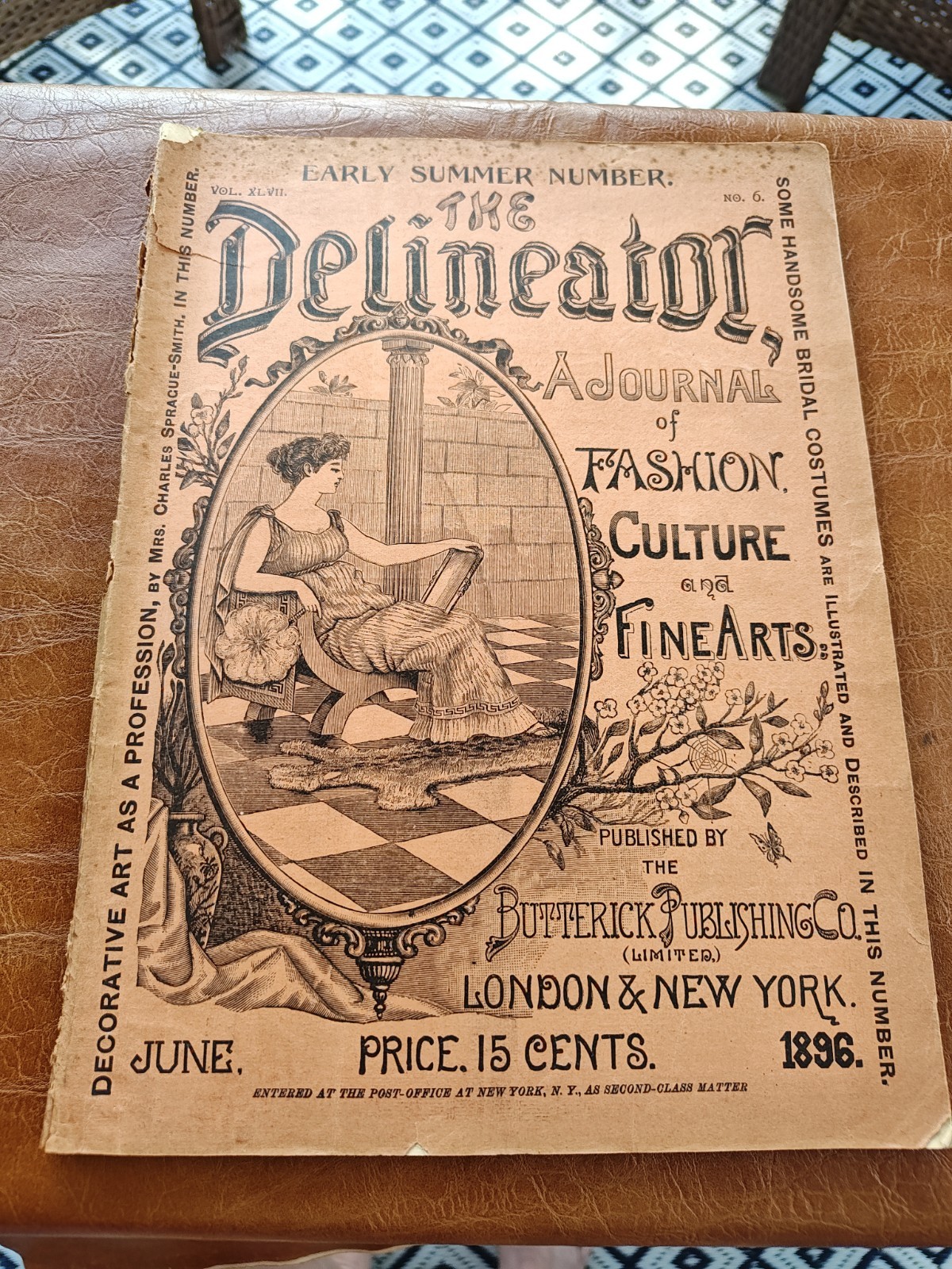 THE DELINEATOR JUNE 1896 MAGAZINE FASHION CULTURE AND FINE ARTS WOMEN 