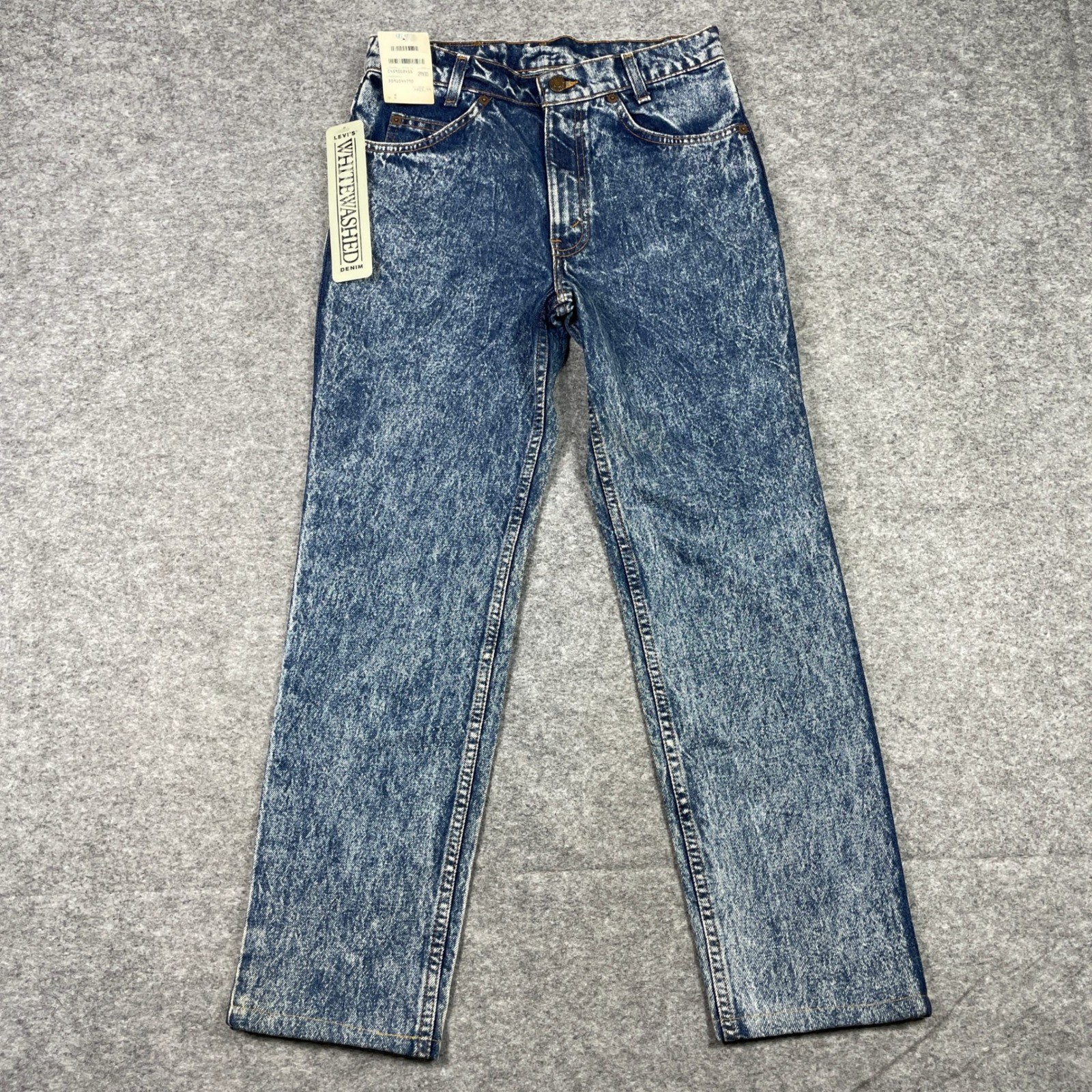 VTG 80s Levi\'s Jeans Mens 29x30 Blue Whitewashed Orange Tab 705 Student USA NEW VTG 80s Levi\'s Jeans Mens 29x30 Blue Whitewashed Orange Tab 705 Student USA NEW