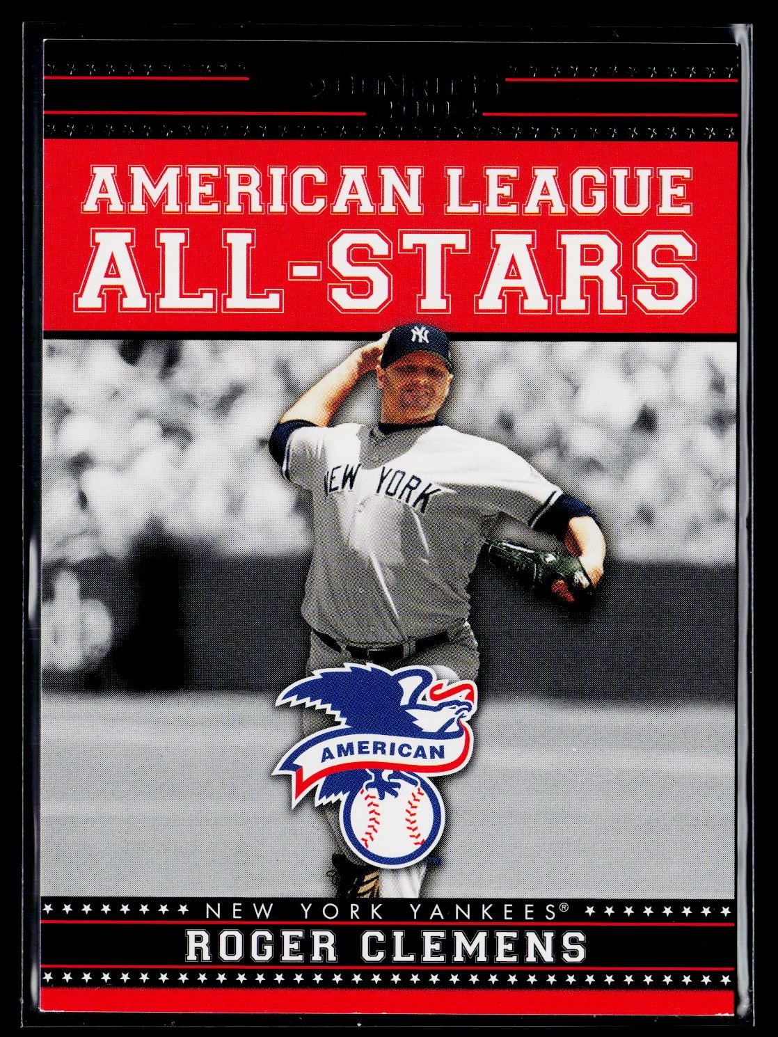 2004 Donruss #AL-AS-2 Roger Clemens All-Stars American League Black #/250 2004 Donruss #AL-AS-2 Roger Clemens All-Stars American League Black #/250