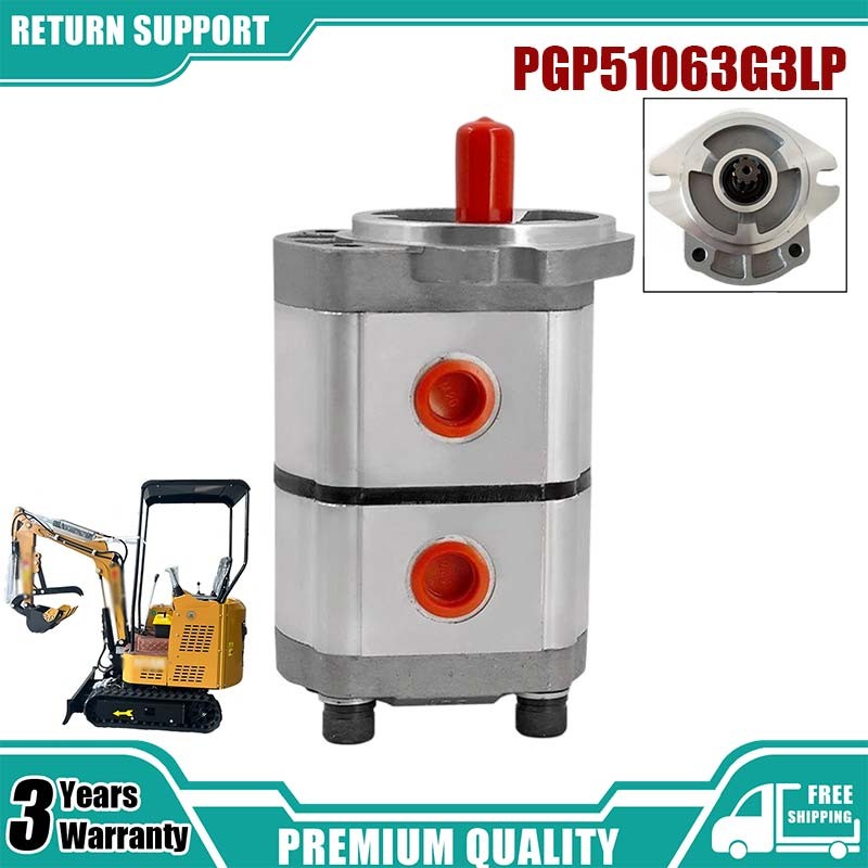 Hydraulic Gear Pump PGP51063G3LP fit TIMEWAY Excavator TPM-16 AGT-H15R