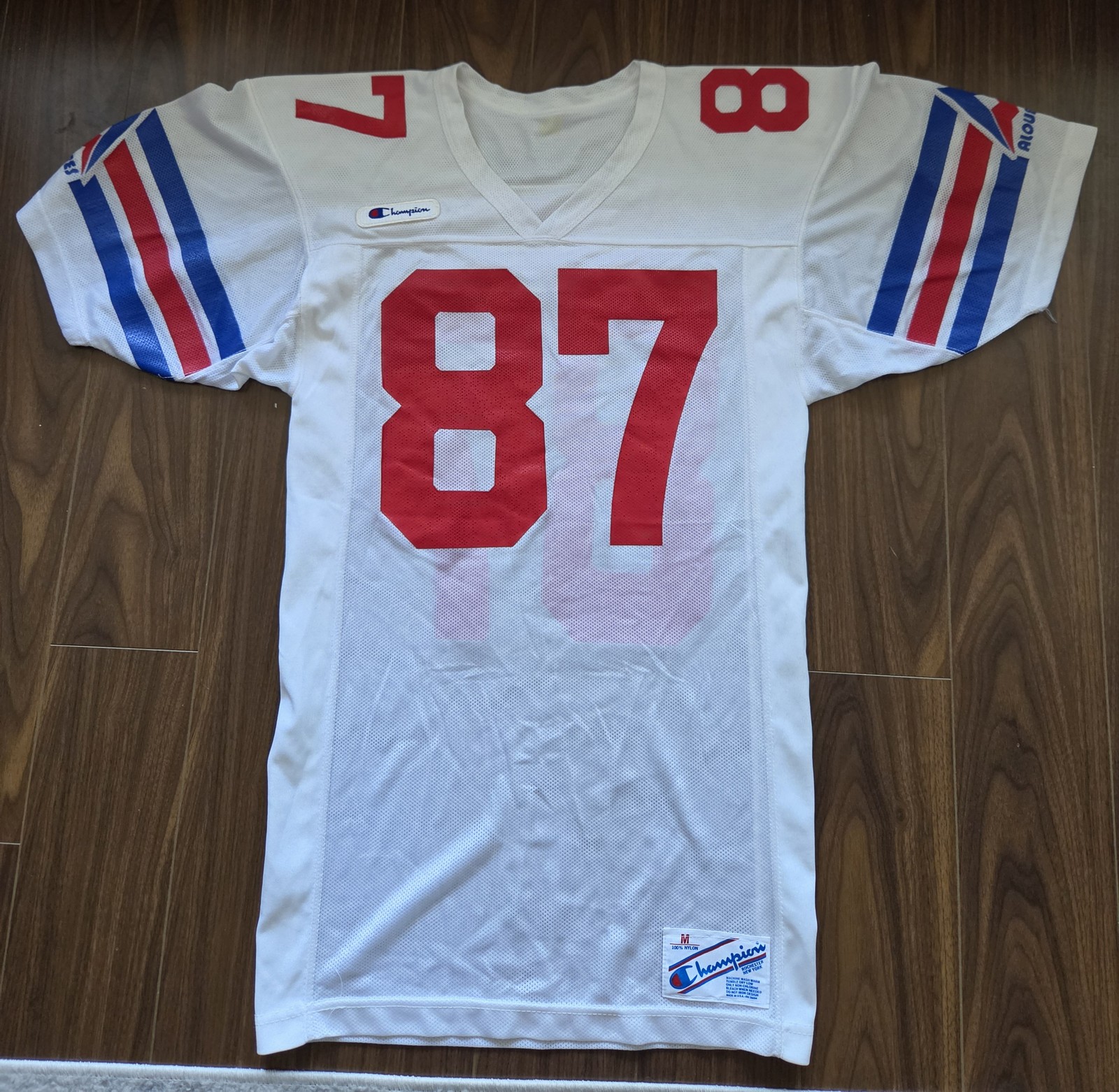 1987 Montreal Alouettes #87 Champion Team-Issued Jersey Medium CFL