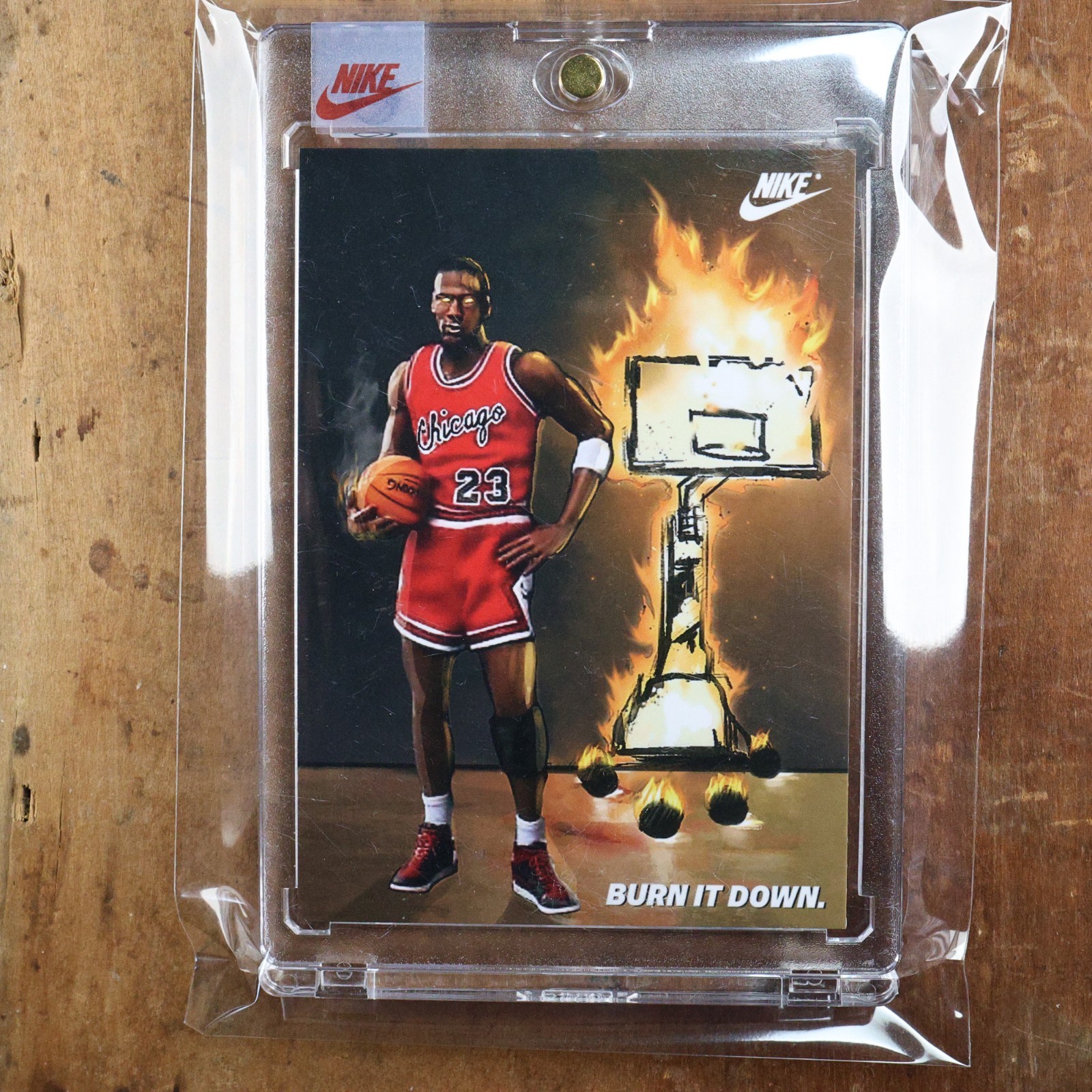 1985 Nike Michael Jordan Promo Burn It Down Basketball Sealed