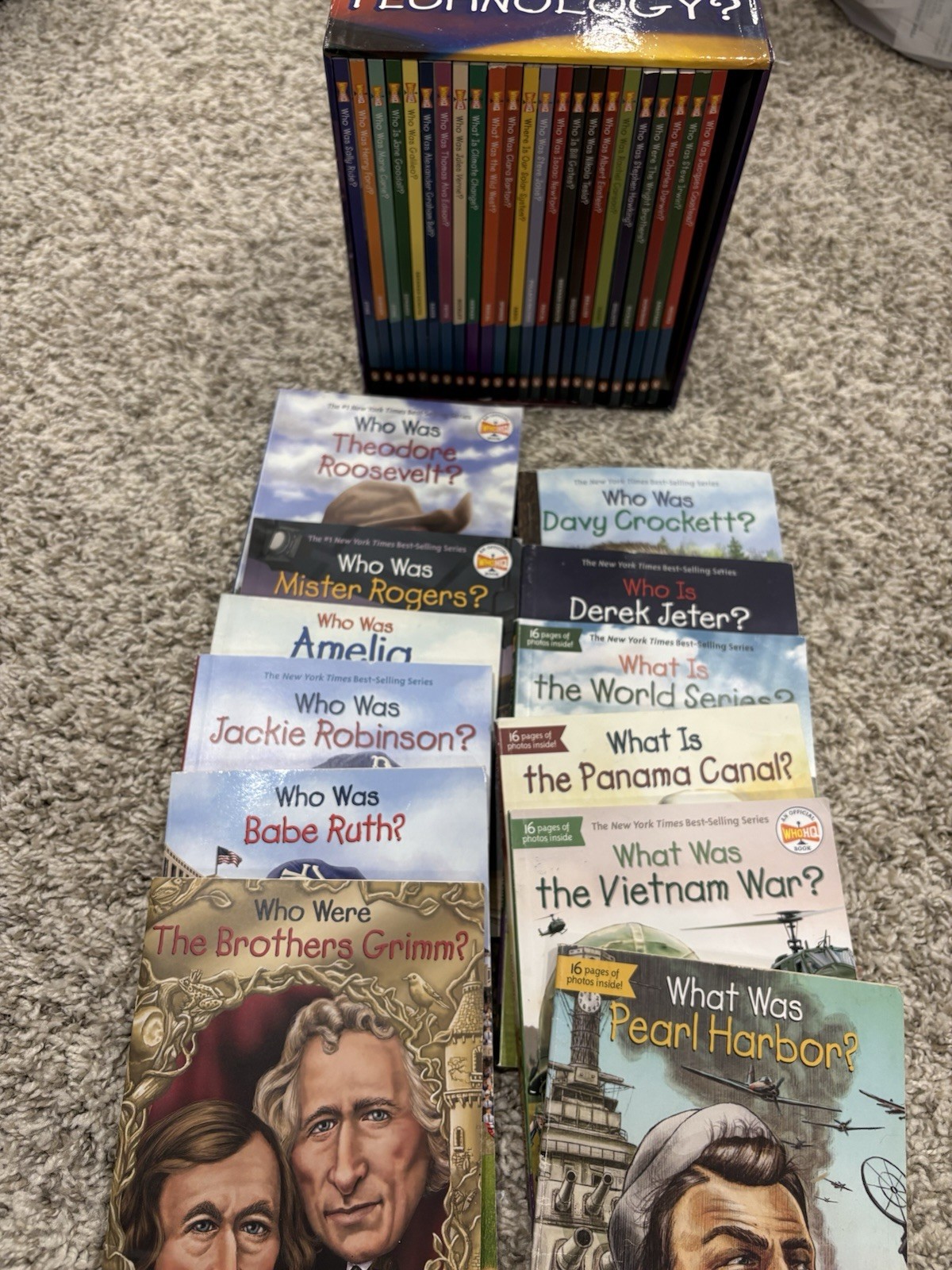 WHO HQ LOT  35 books Who Was? What Was?Homeschool History Science Technology