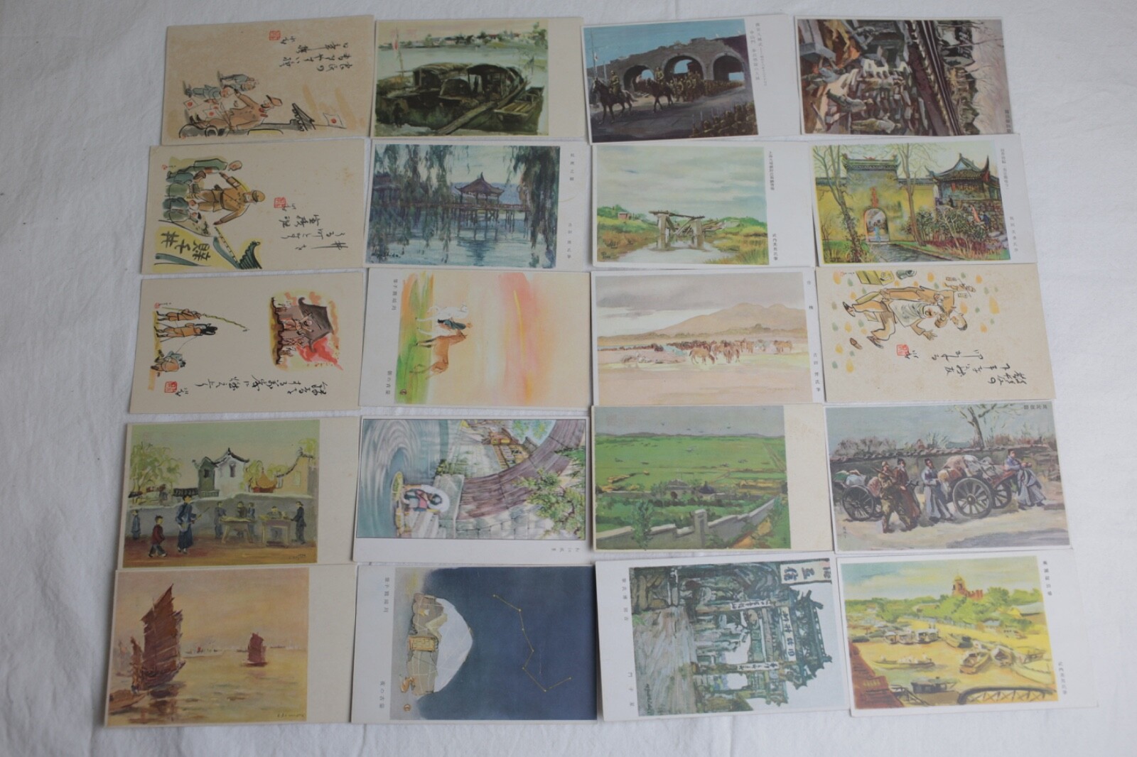 Unused WW2 Japanese Military mail a set of  95 Post Cards Gunji Yubin
