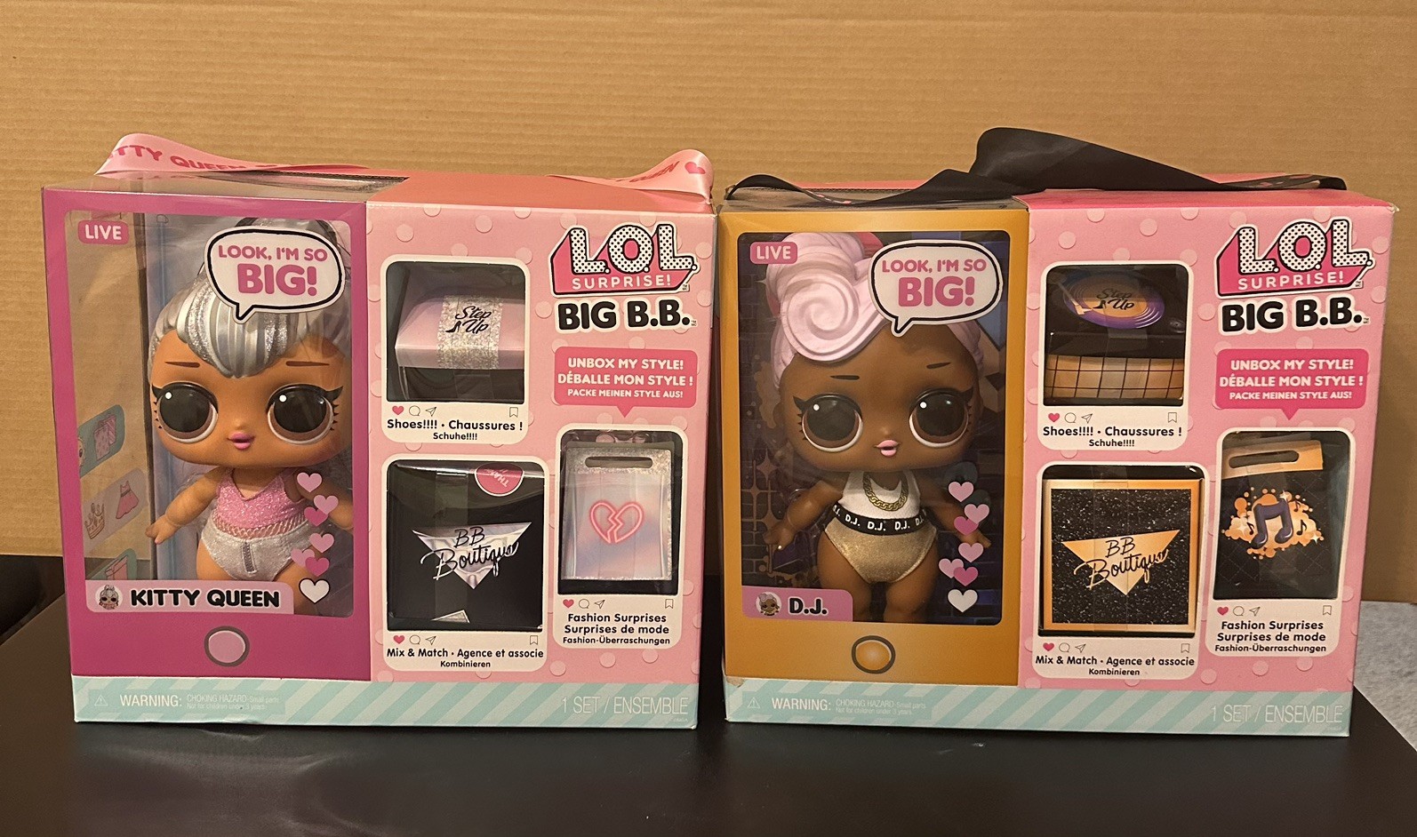 L.O.L. Surprise Big B.B. Kitty Queen & D.J. Dolls L.O.L. Surprise Big B.B. Kitty Queen & D.J. Dolls
