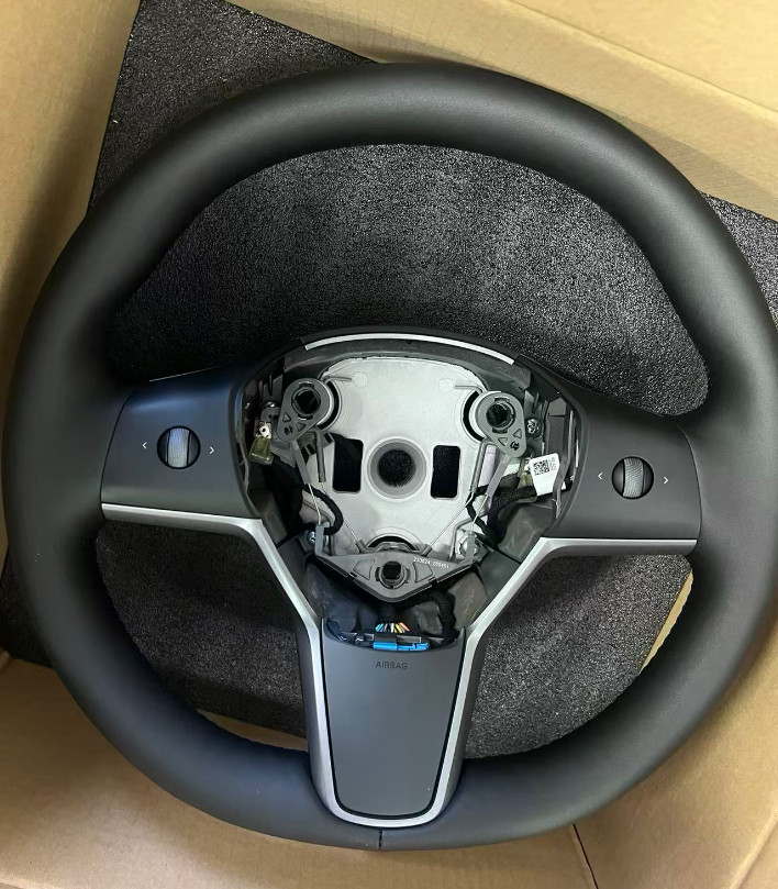 For Tesla Model 3 Model Y 1490214-00-B Driver Heated Leather Steering Wheel For Tesla Model 3 Model Y 1490214-00-B Driver Heated Leather Steering Wheel