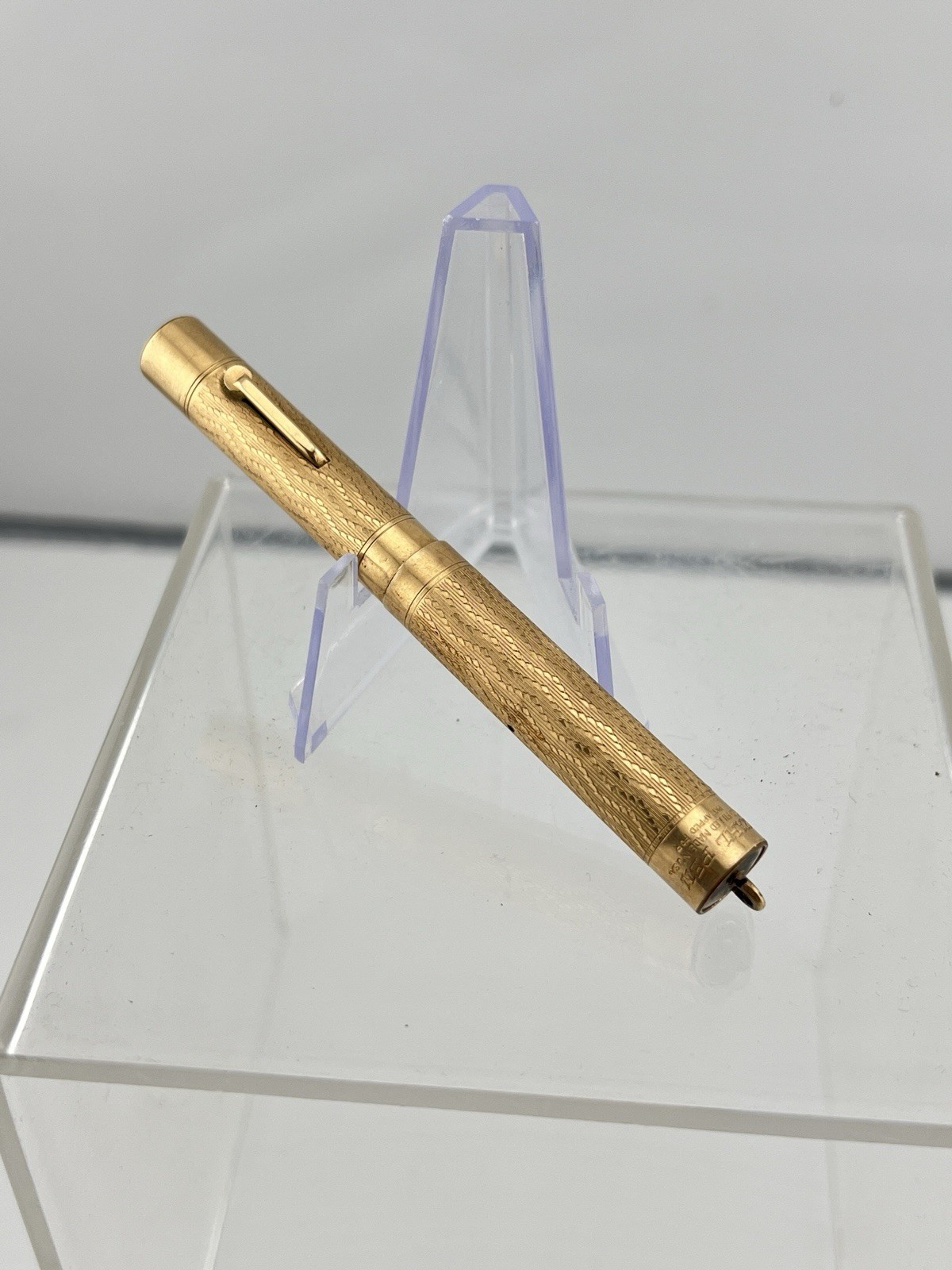 Antique Wahl Gold-Filled Chatelaine Ringtop Fountain Pen 1920s Pat Appl'd For Antique Wahl Gold-Filled Chatelaine Ringtop Fountain Pen 1920s Pat Appl'd For
