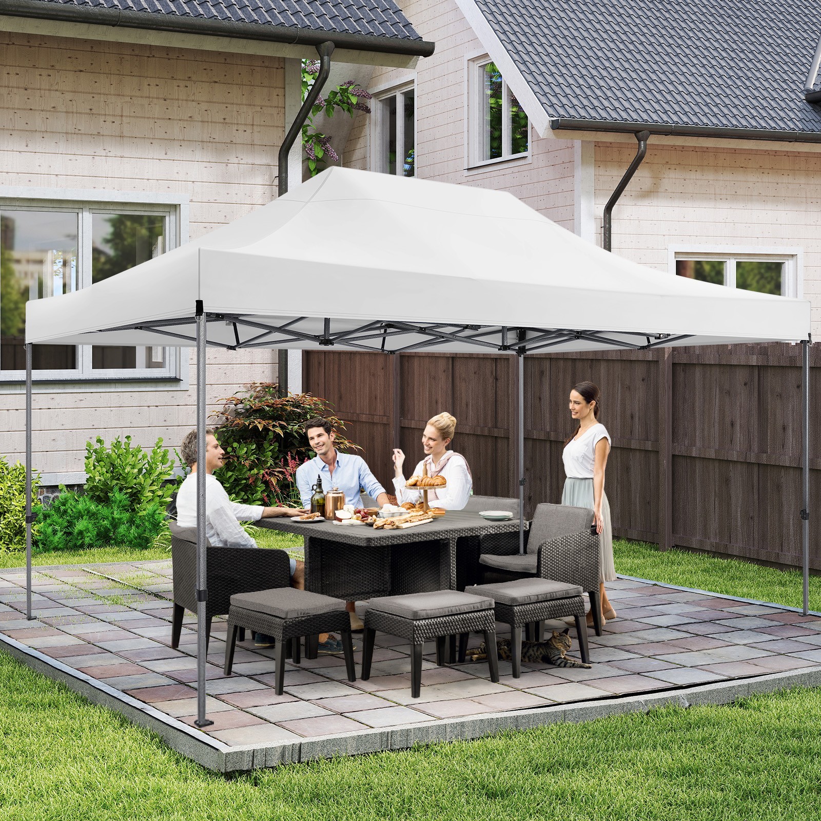 10x15ft Heavy Duty Pop up Canopy with 4 Sidewalls Commercial Outdoor Party Tent 10x15ft Heavy Duty Pop up Canopy with 4 Sidewalls Commercial Outdoor Party Tent