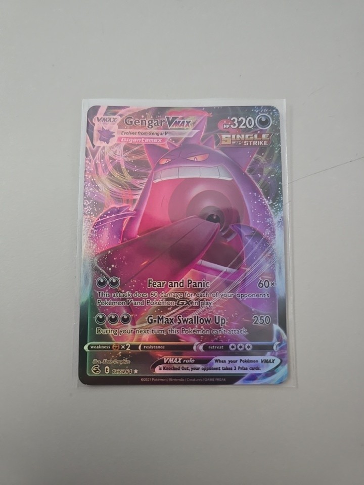2021 Pokemon Fusion Strike Gengar VMAX #157/264 