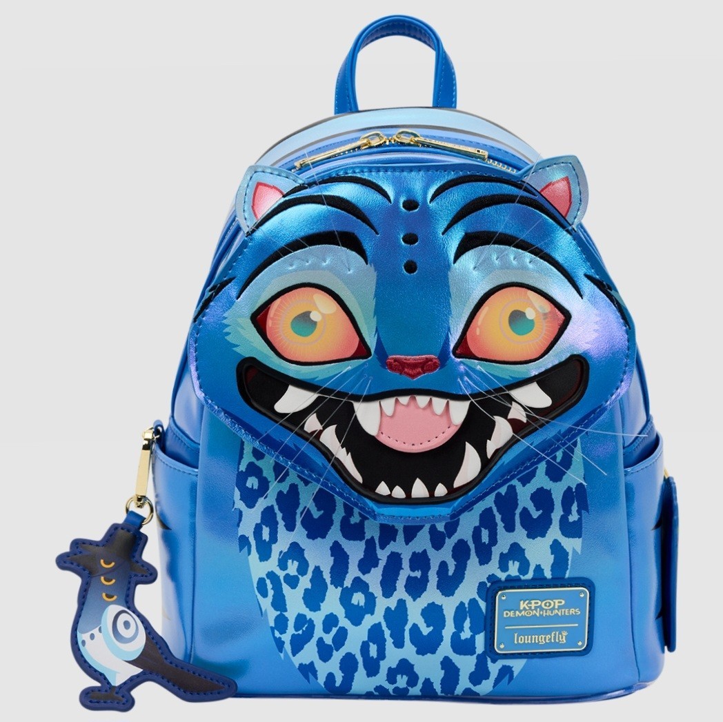 NEW Loungefly TIGER DERPY Light UP Kpop Demon Hunters Mini BACKPACK Purse BAG