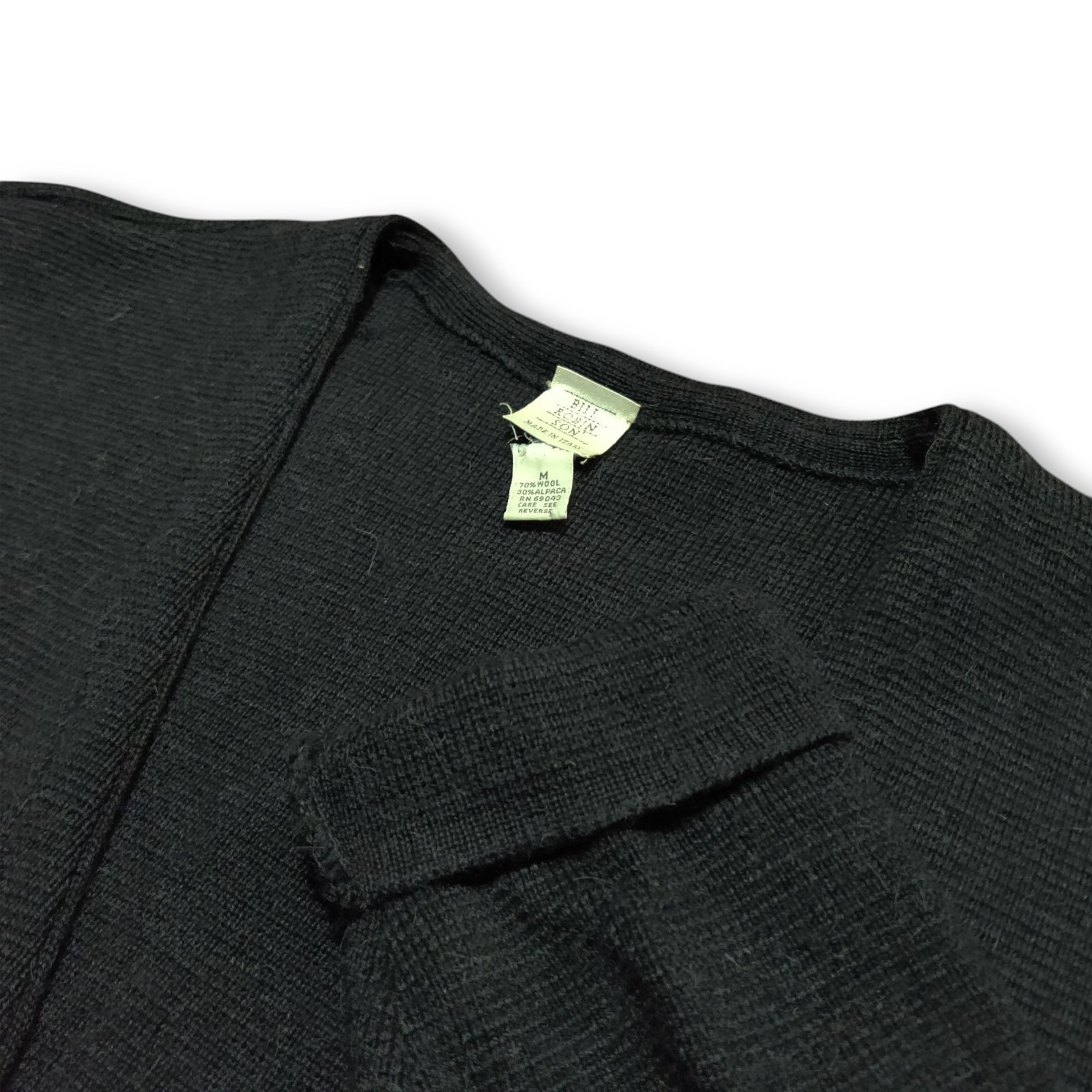 Bill Robin Son Alpaca Wool Blend Cardigan Mens Size M Made In Italy *Minor Flaw* Bill Robin Son Alpaca Wool Blend Cardigan Mens Size M Made In Italy *Minor Flaw*