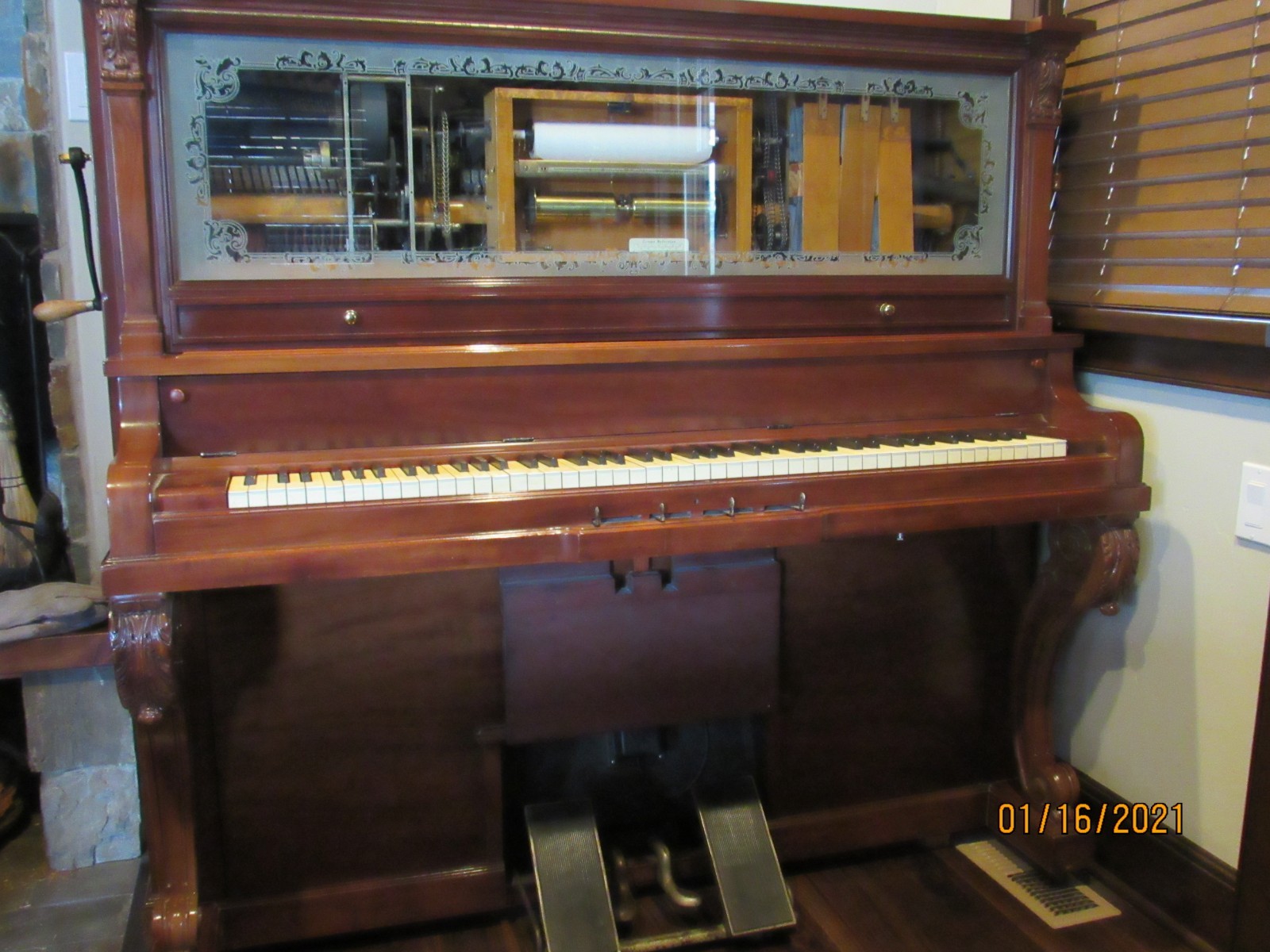 1914 Aeolian Player Piano.  Beautiful Honduran mahogany.