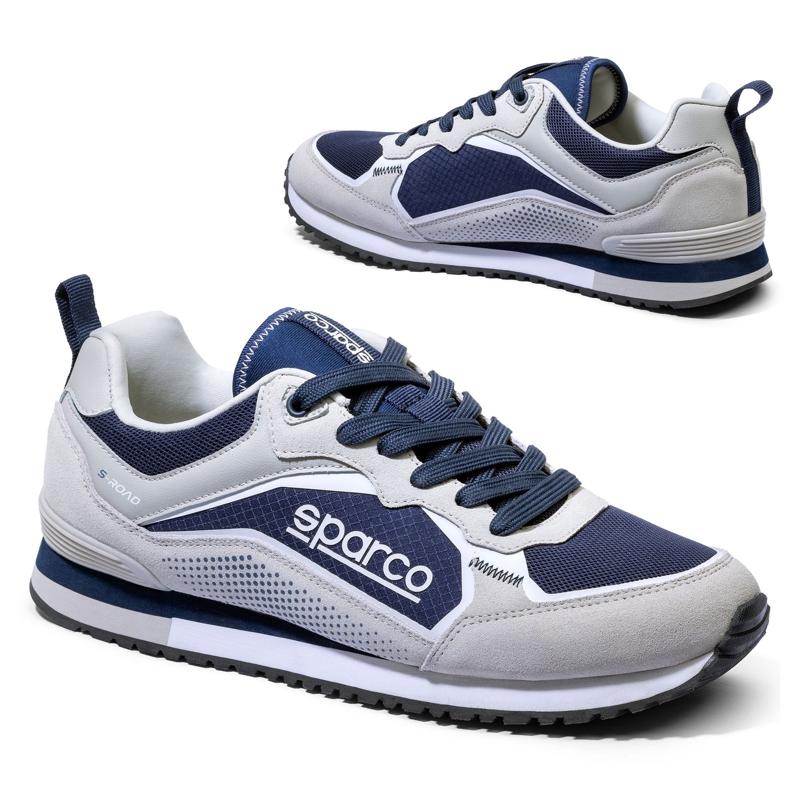 2026 Sparco Teamwear S-ROAD Sports Trainers Shoes Microfibre Breathable Fabric