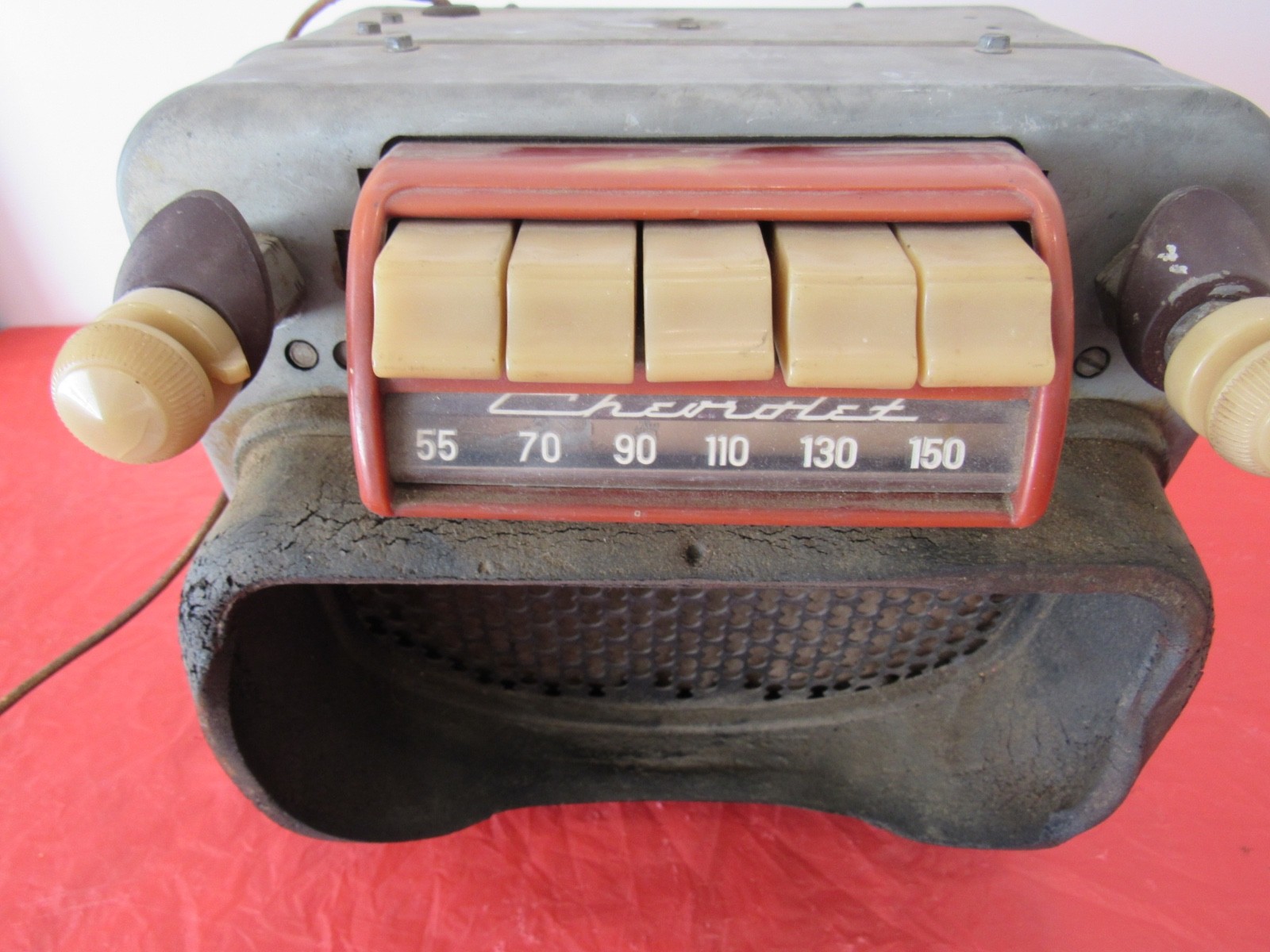 Vintage 1947- 1953 Chevrolet  Truck Original Radio Knobs Speaker Not Working