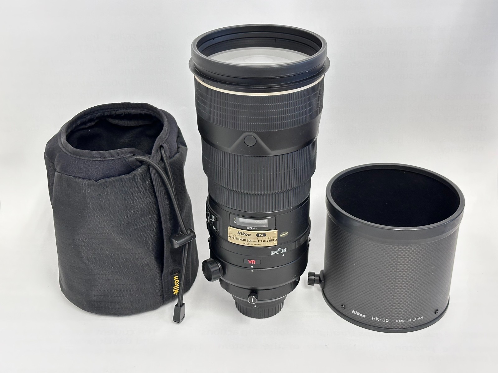 Nikon NIKKOR AF-S 300mm f/2.8G ED VR Prime FX Telephoto Lens F-mount, Tested