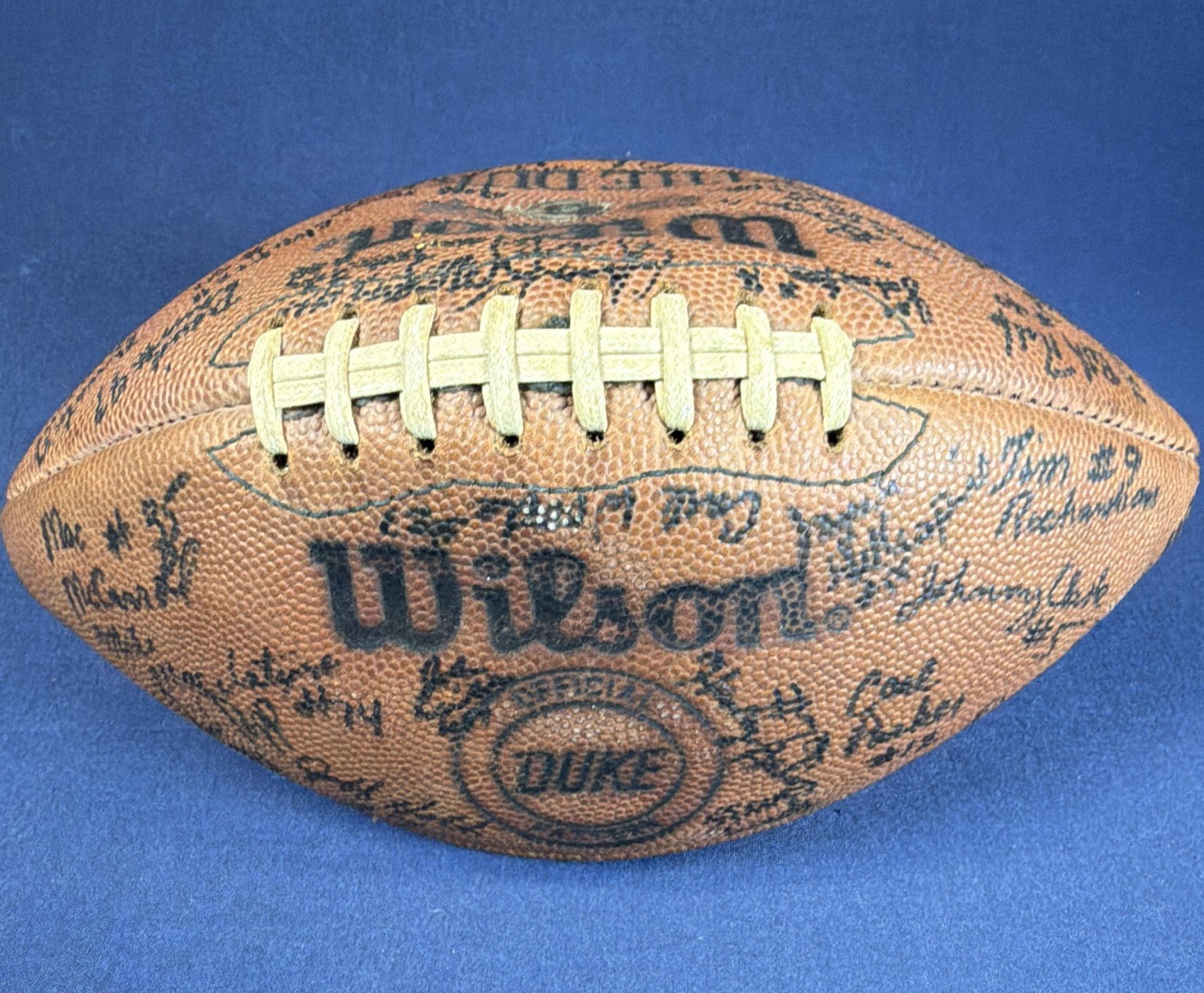 1988 Vanderbilt Commodores Team Signed Football Boo Mitchell Gaines NCAA Vandy