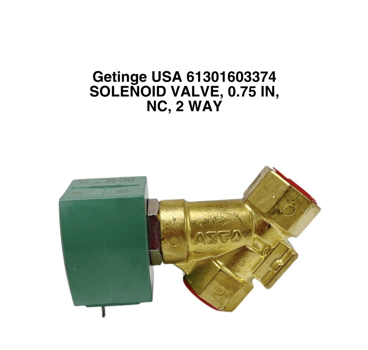 Getinge USA REF 61301603374 SOLENOID VALVE 0.75 IN NC 2 WAY Getinge USA REF 61301603374 SOLENOID VALVE 0.75 IN NC 2 WAY