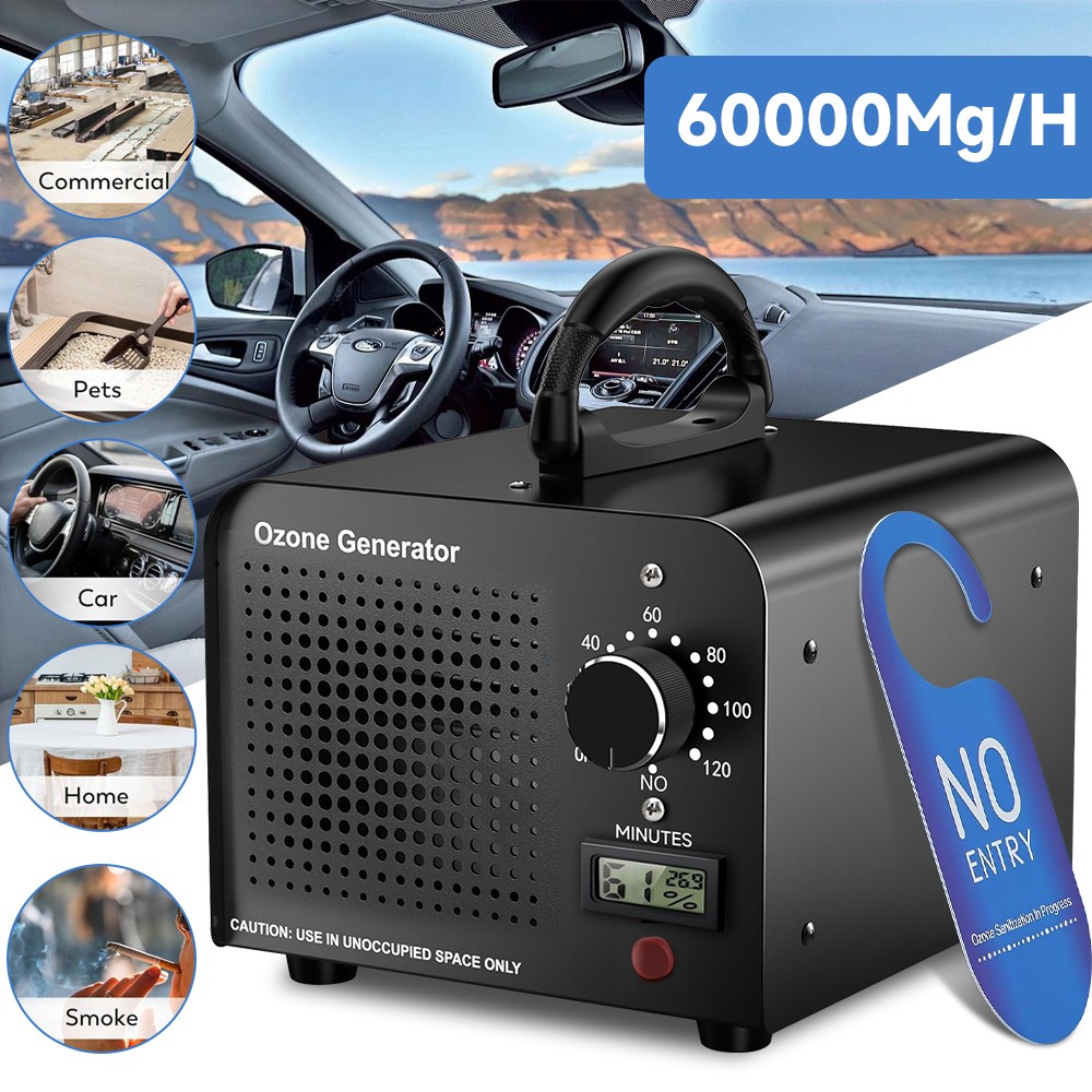 60000mg/h Uimoso Ozone Generator Machine Air Purifier Ionizer Ozonator Timer US
