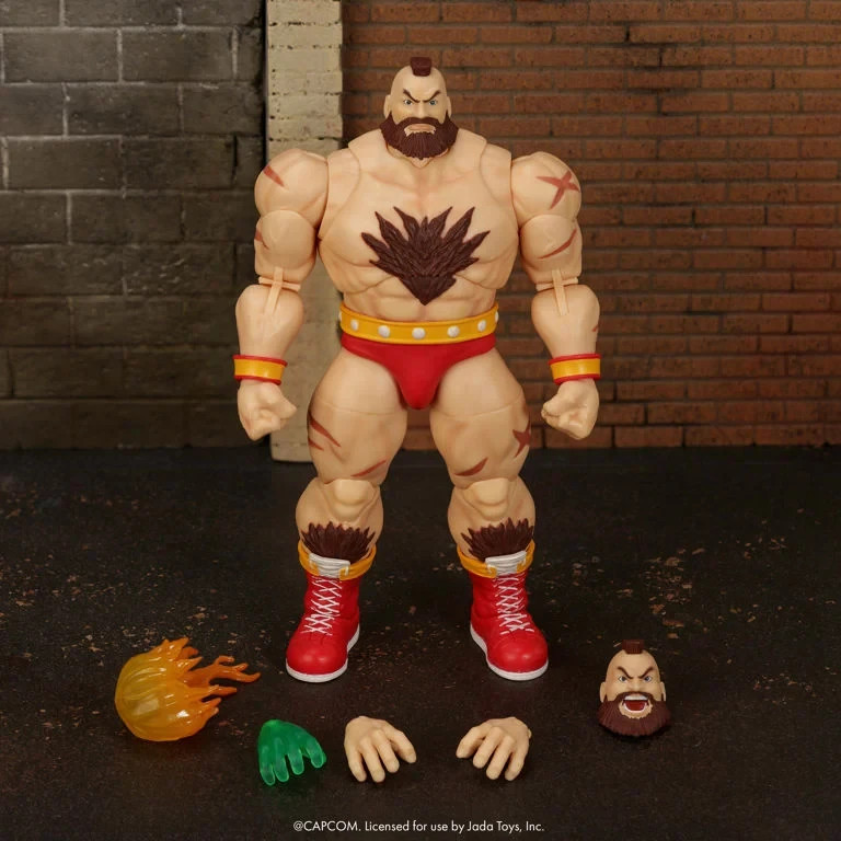 PRESALE Ultra Street Fighter II: Zangief Deluxe 1/12 Scale AF by JADA TOYS