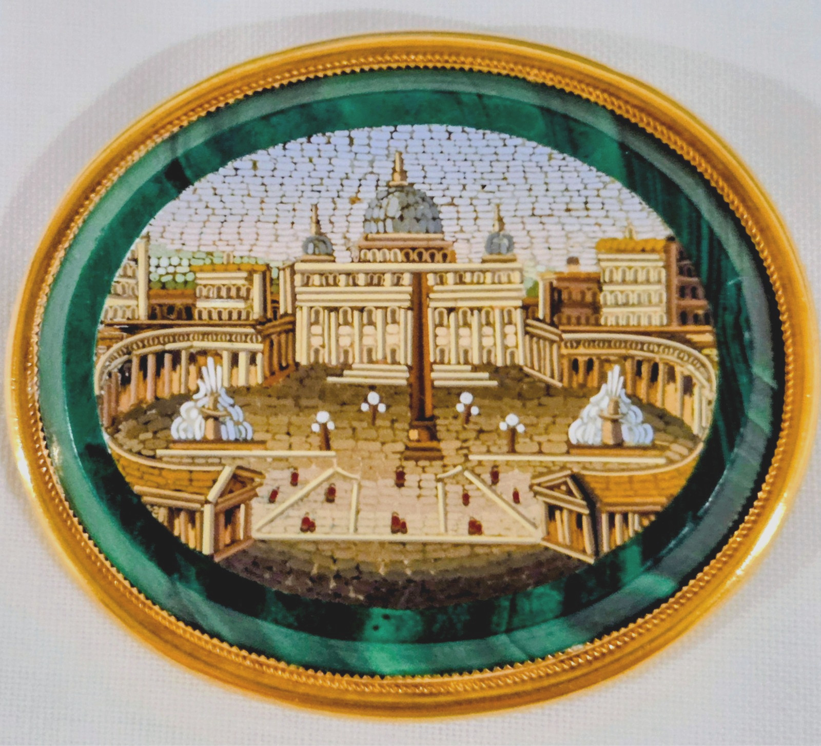 Antique Micro Mosaic Brooch