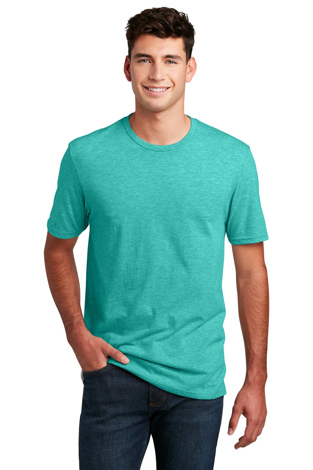 District DM108 Men's 100% Pure Crew Perfect T Shirt Blend Neck Tee Top T-Shirt District DM108 Men's 100% Pure Crew Perfect T Shirt Blend Neck Tee Top T-Shirt
