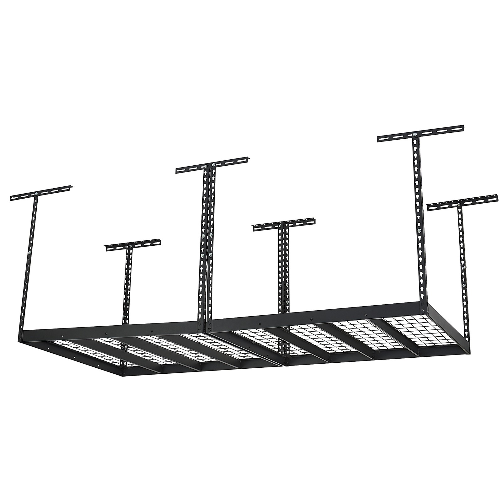 Klutch Overhead Garage Storage Rack, 96in., 96in.L x 48in.D x 23-37in.H Klutch Overhead Garage Storage Rack, 96in., 96in.L x 48in.D x 23-37in.H
