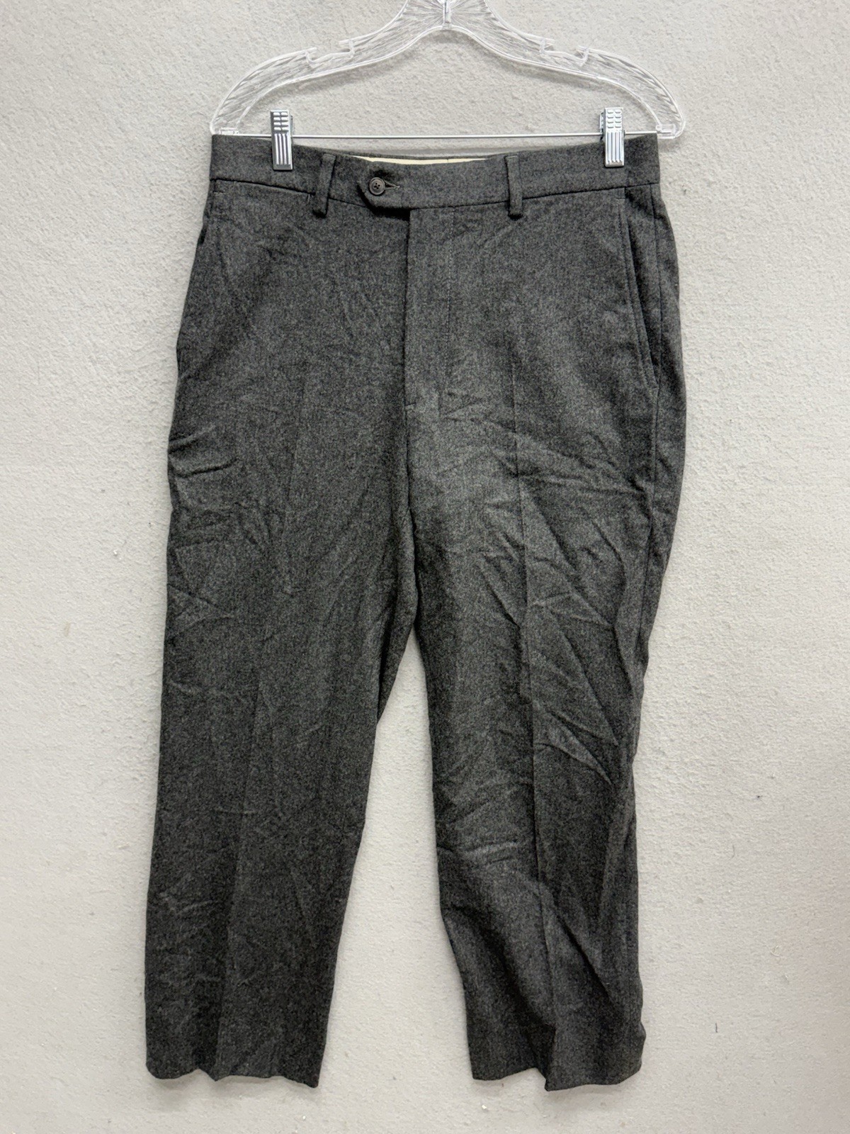 Buck Mason Hollywood Men’s Gray Pleated Trousers 30x29 Made In Romania Buck Mason Hollywood Men’s Gray Pleated Trousers 30x29 Made In Romania