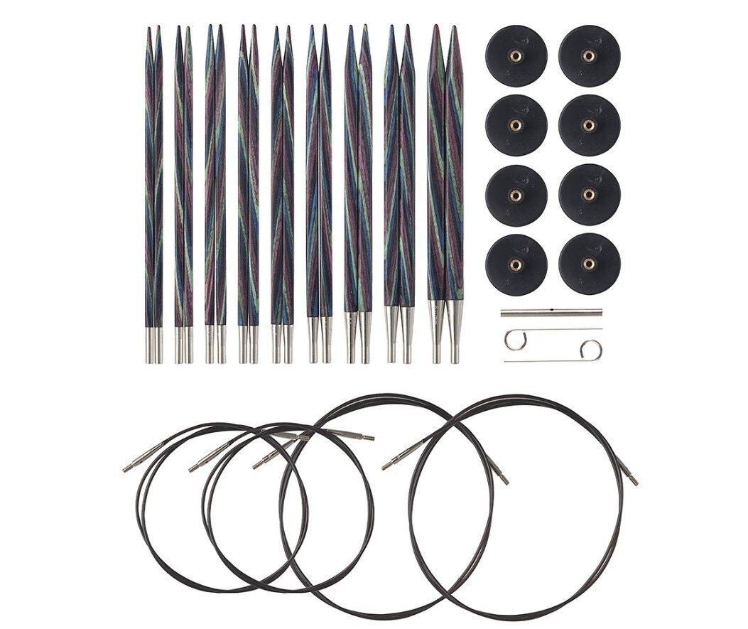 Knit Picks Options Square Interchangeable Wood Knitting Needle Set
