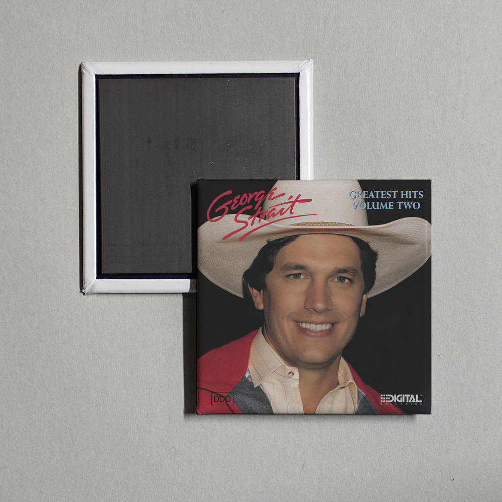 George Strait - George Strait\'s Greatest Hits, Album Cover Locker Fridge Magnet