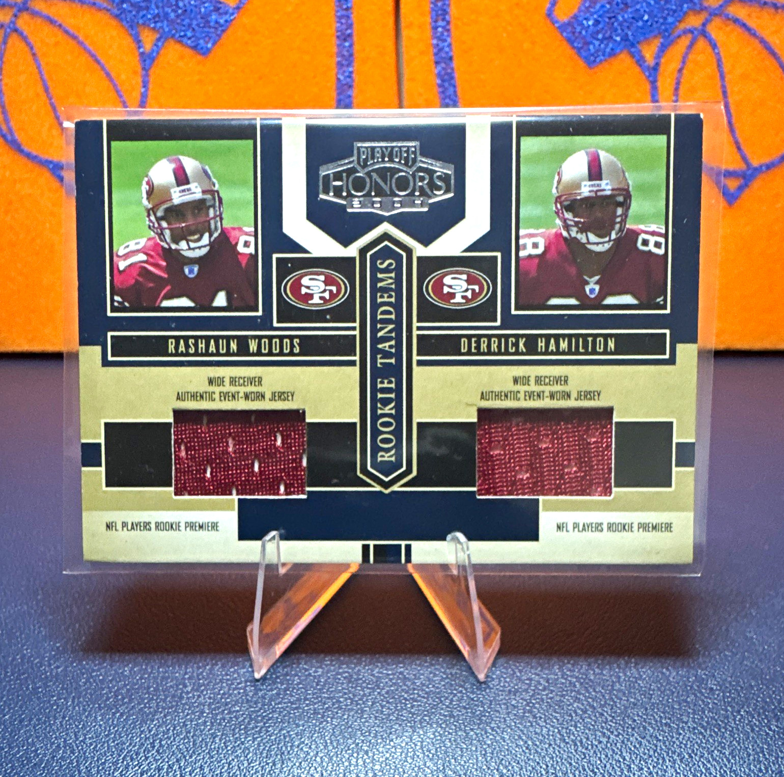Donruss/Playoff 2004 Playoff Honors Rookie Tandems Woods Hamilton 49ers #RT-16