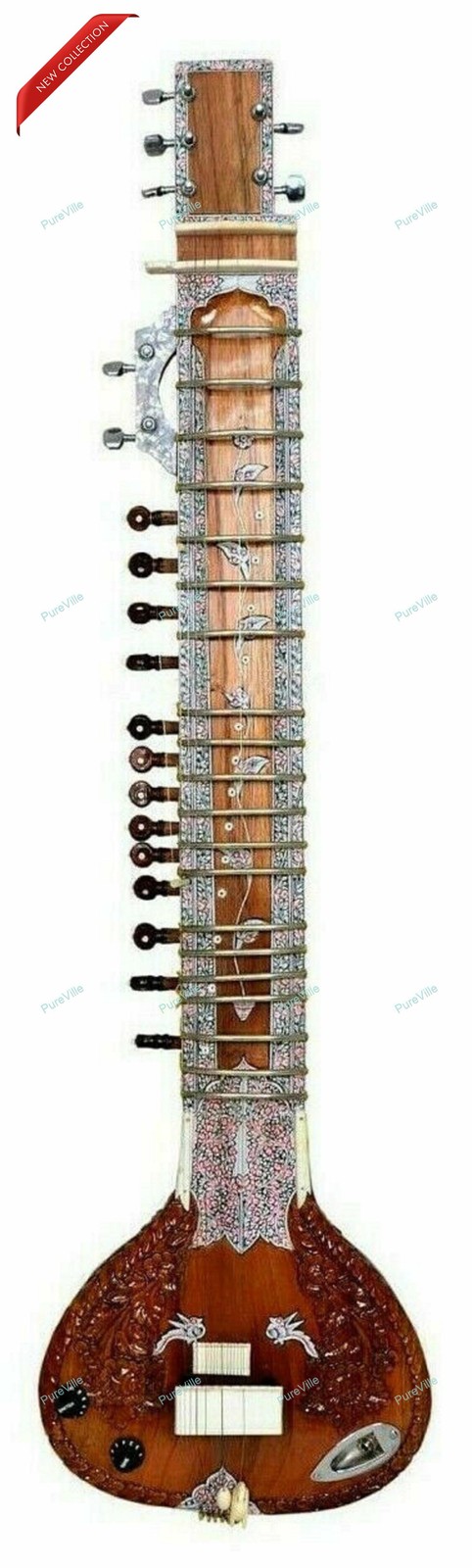 Professional Instrument  Electric Travel Sitar String Musical  High Quality