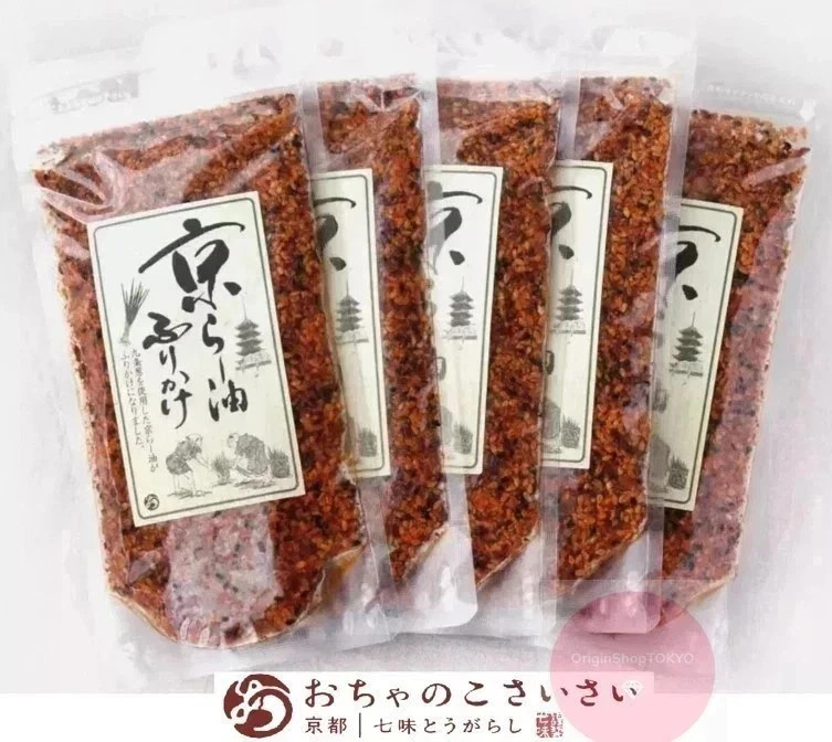 KYOTO FURIKAKE RA-YU RAYU SPRINKLE SEASONING CHILLI OIL MAIKO from Japan 80g x5