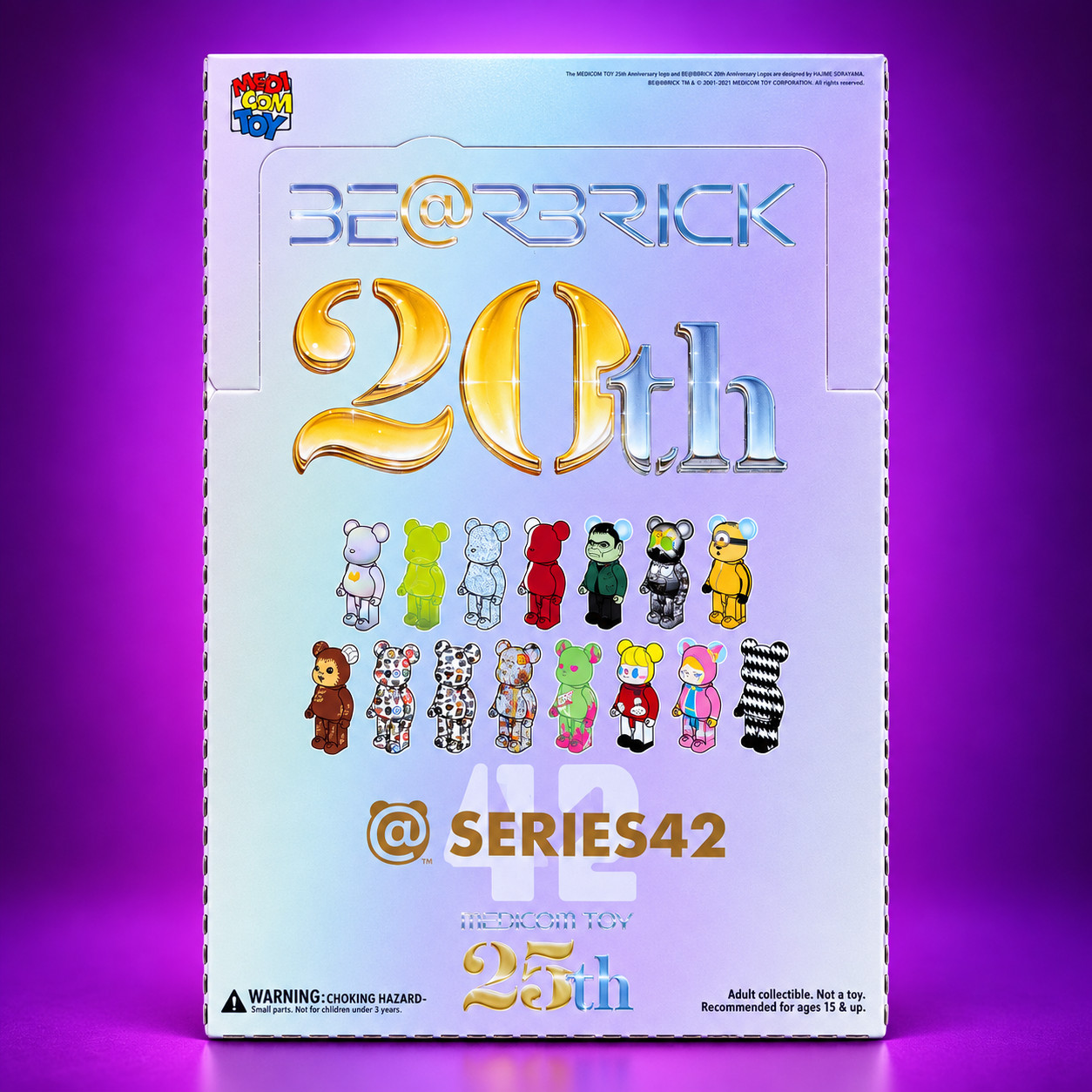 Bearbrick Series 42 Case (24 Blind Box) Medicom Toy – Sealed - NEW