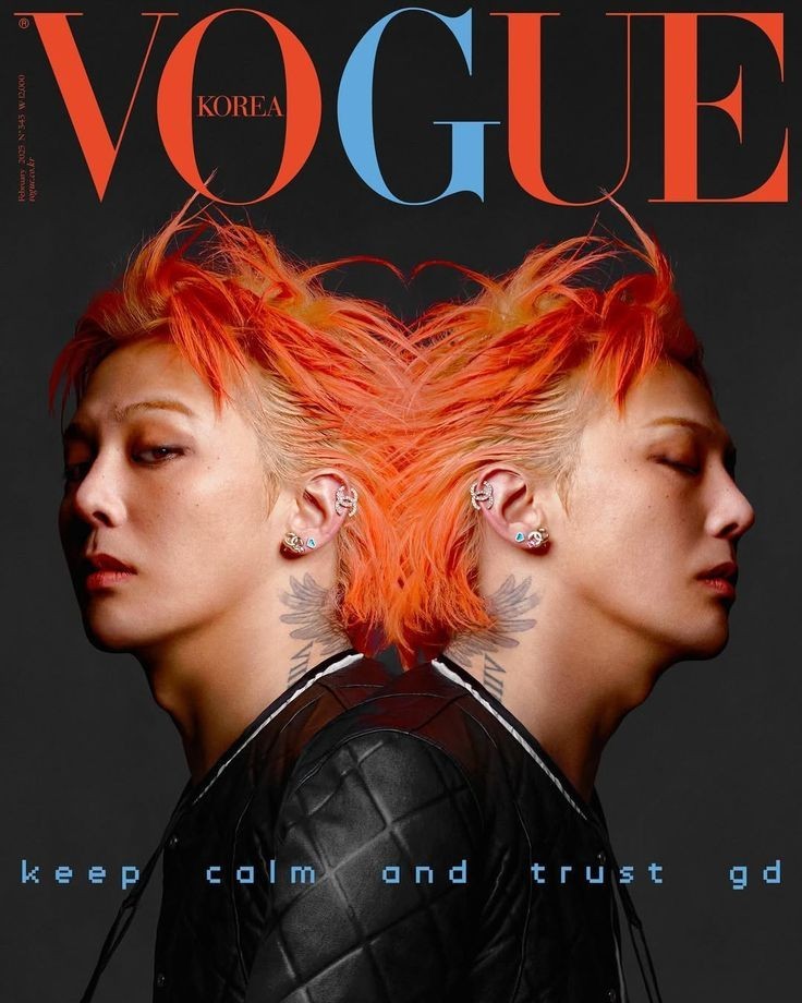 G-Dragon Vogue Korea Fashion Magazine Style Poster